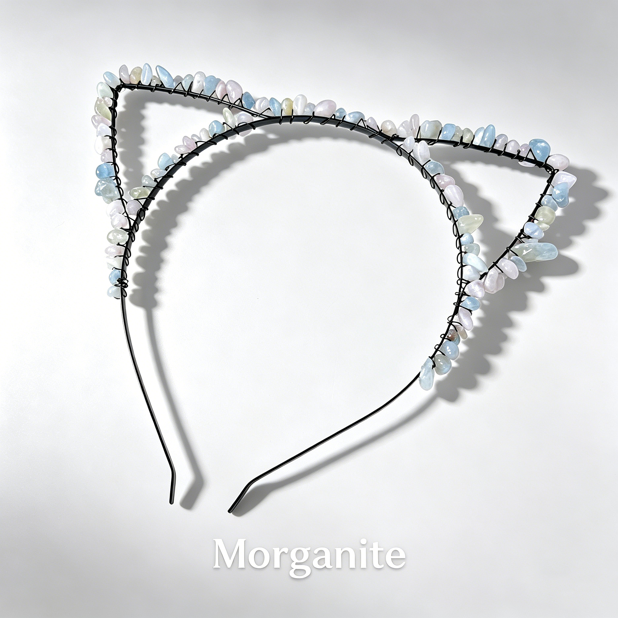 Cat Ear Crystal Chips Headbands
