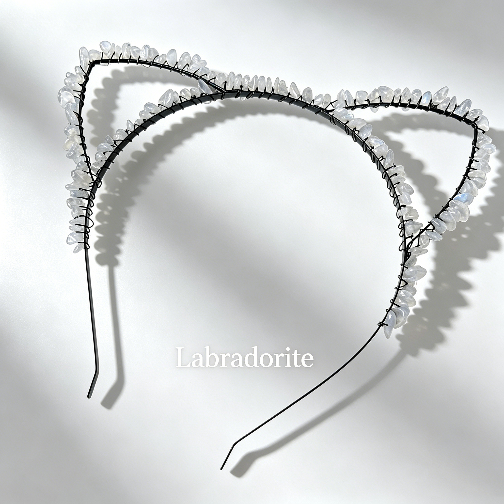 Cat Ear Crystal Chips Headbands