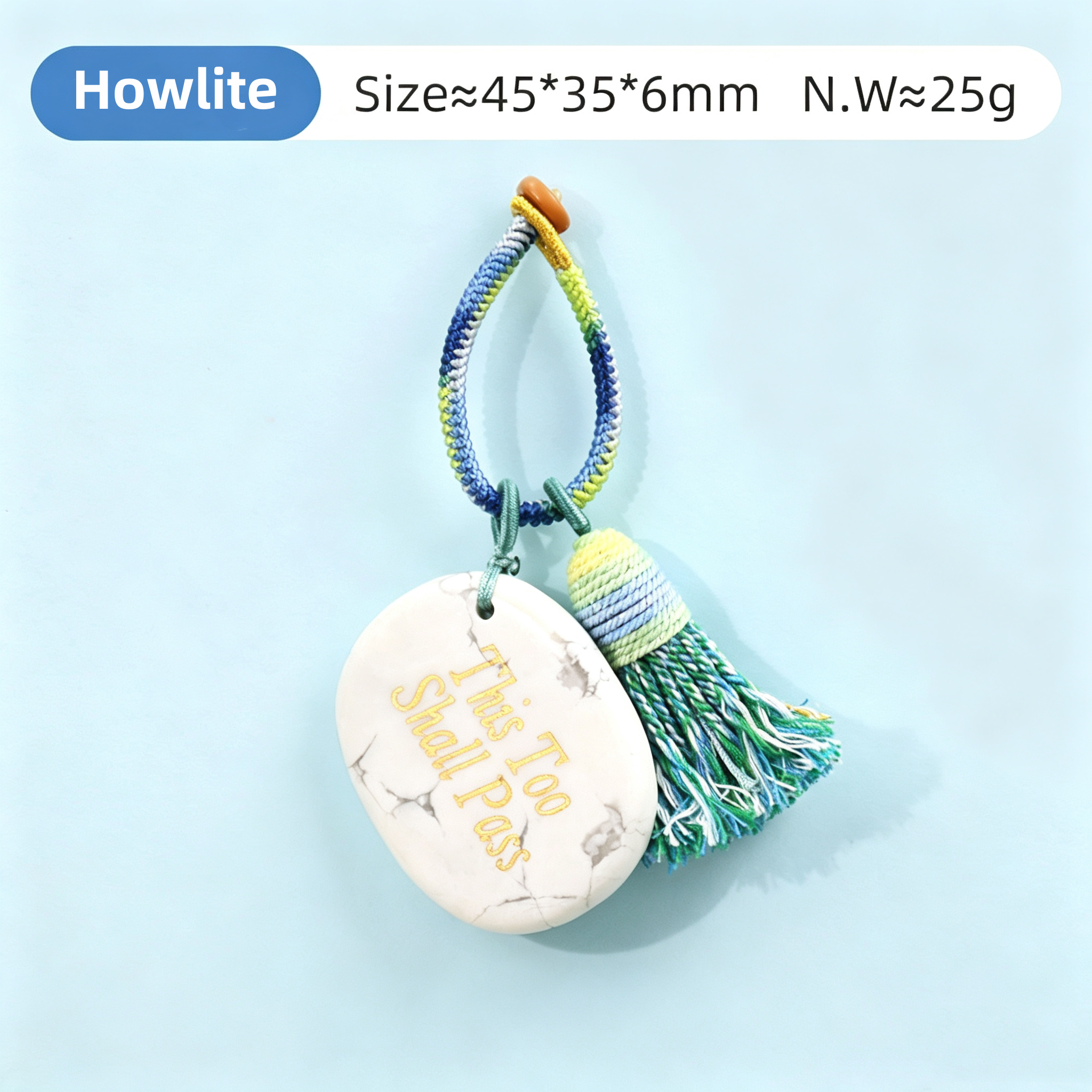 Power Stones Key Chains Bag Chains with Tassel Hanging