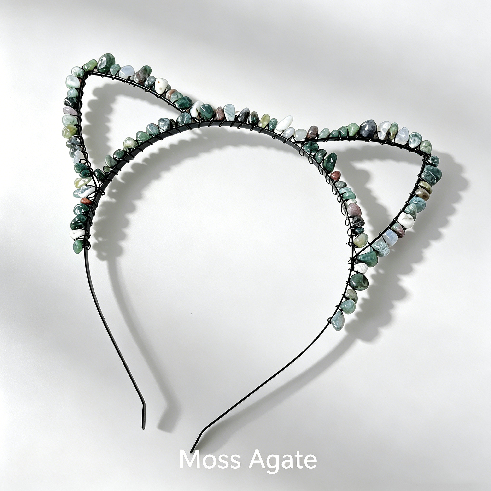 Cat Ear Crystal Chips Headbands