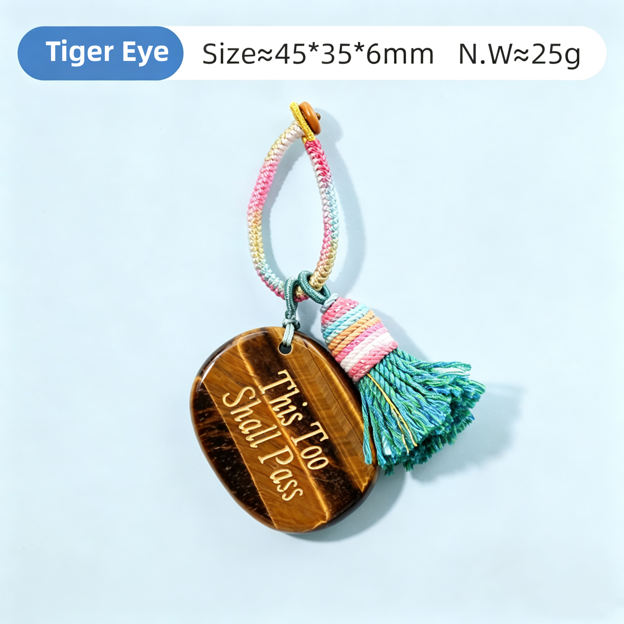 Power Stones Key Chains Bag Chains with Tassel Hanging