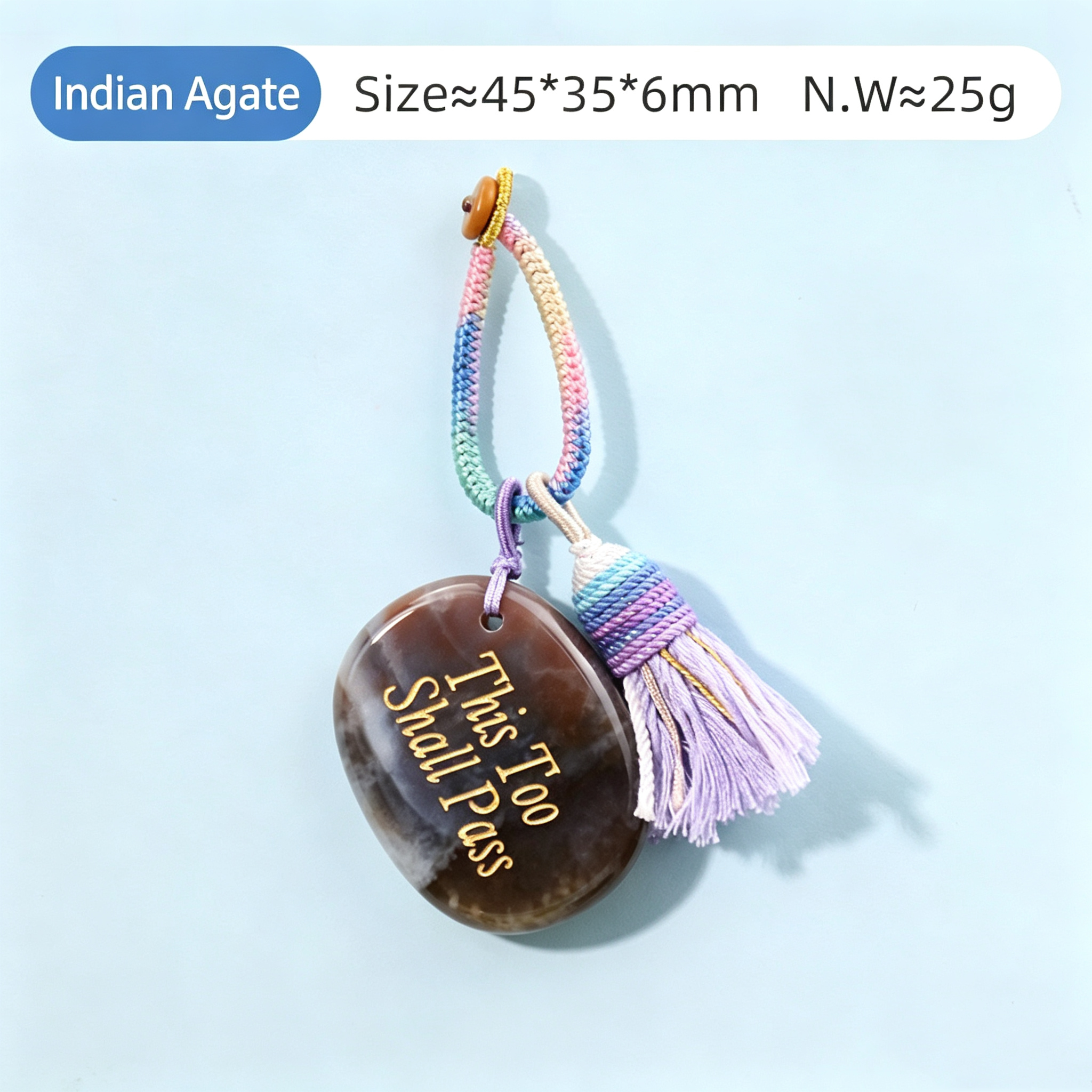 Power Stones Key Chains Bag Chains with Tassel Hanging