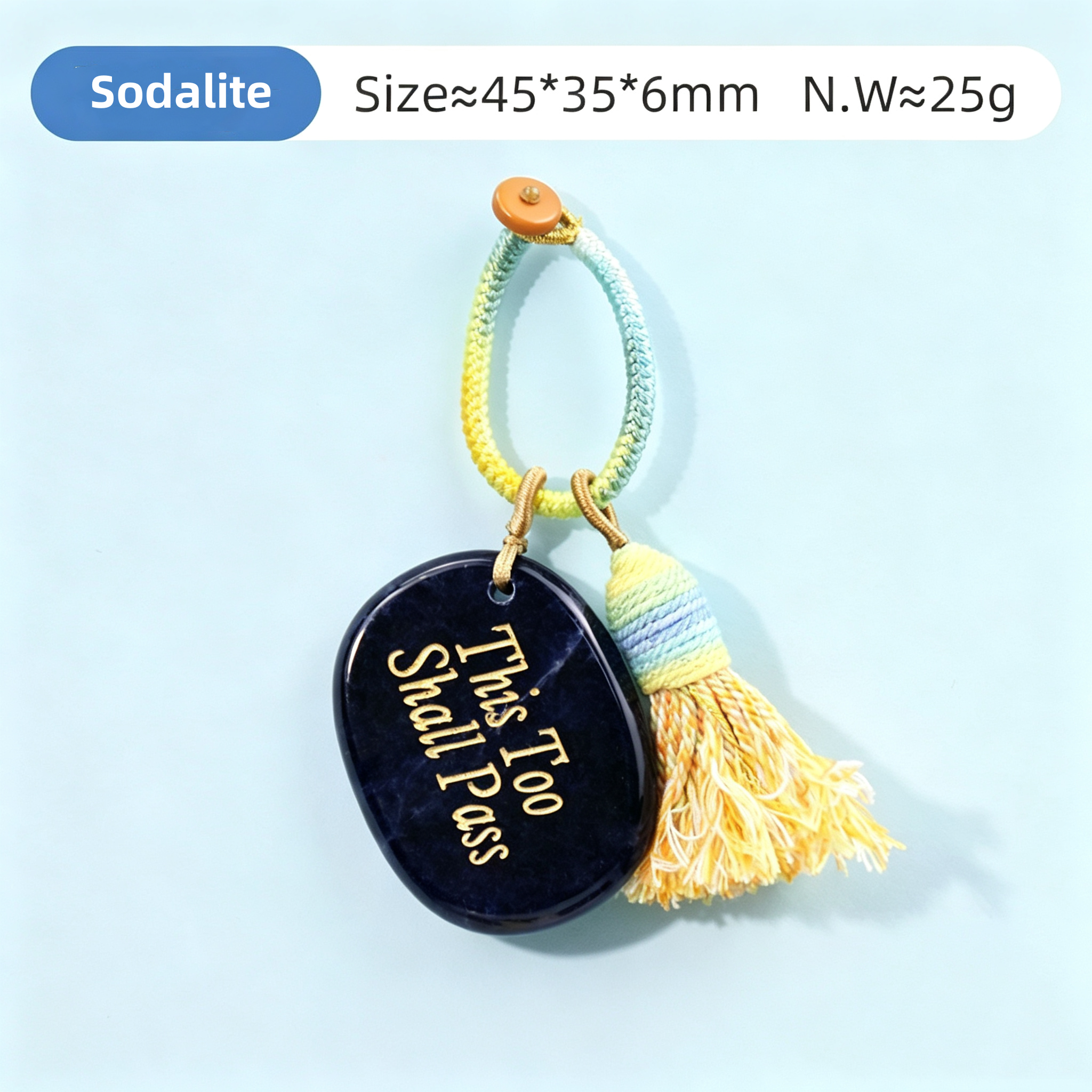 Power Stones Key Chains Bag Chains with Tassel Hanging