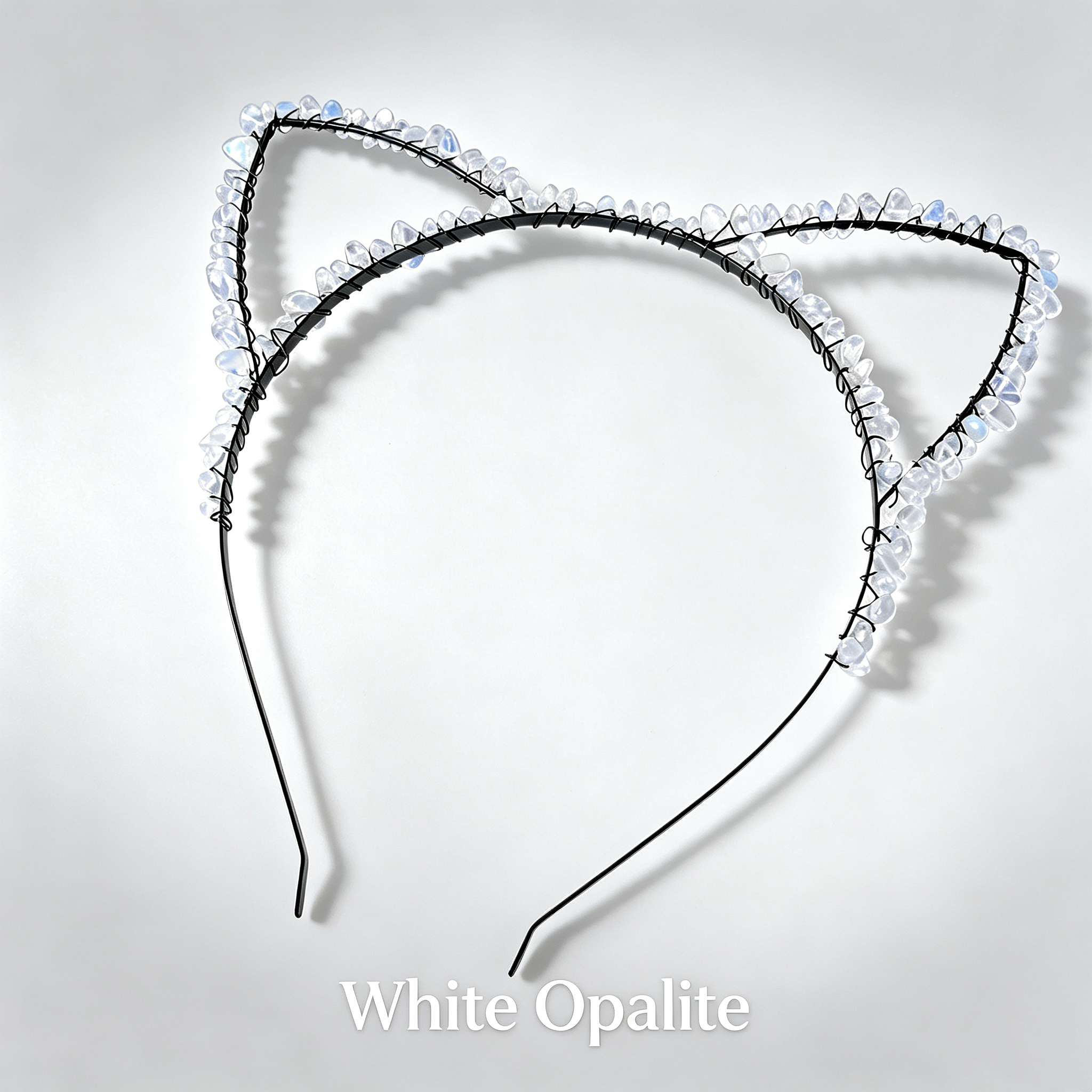 Cat Ear Crystal Chips Headbands