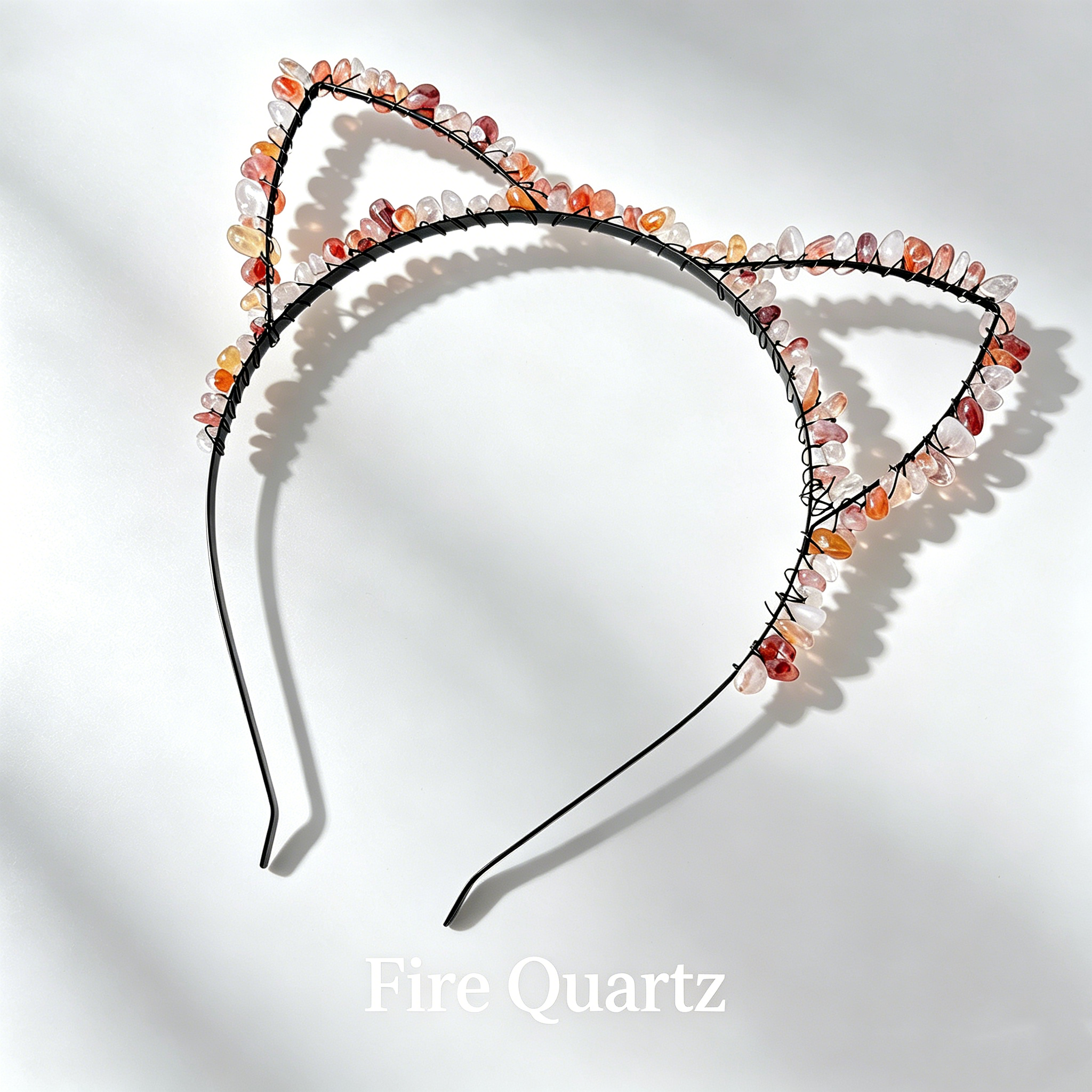 Cat Ear Crystal Chips Headbands
