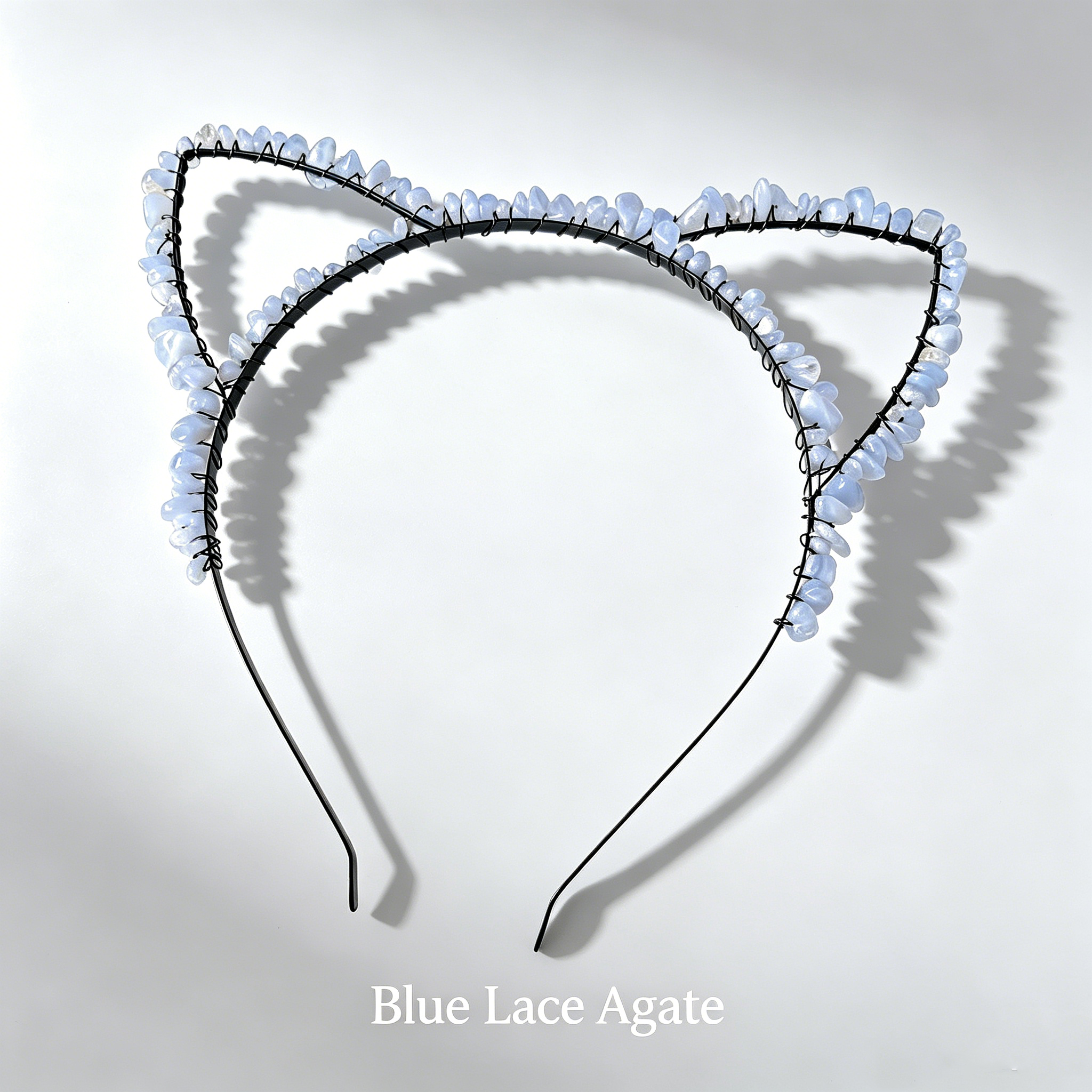Cat Ear Crystal Chips Headbands
