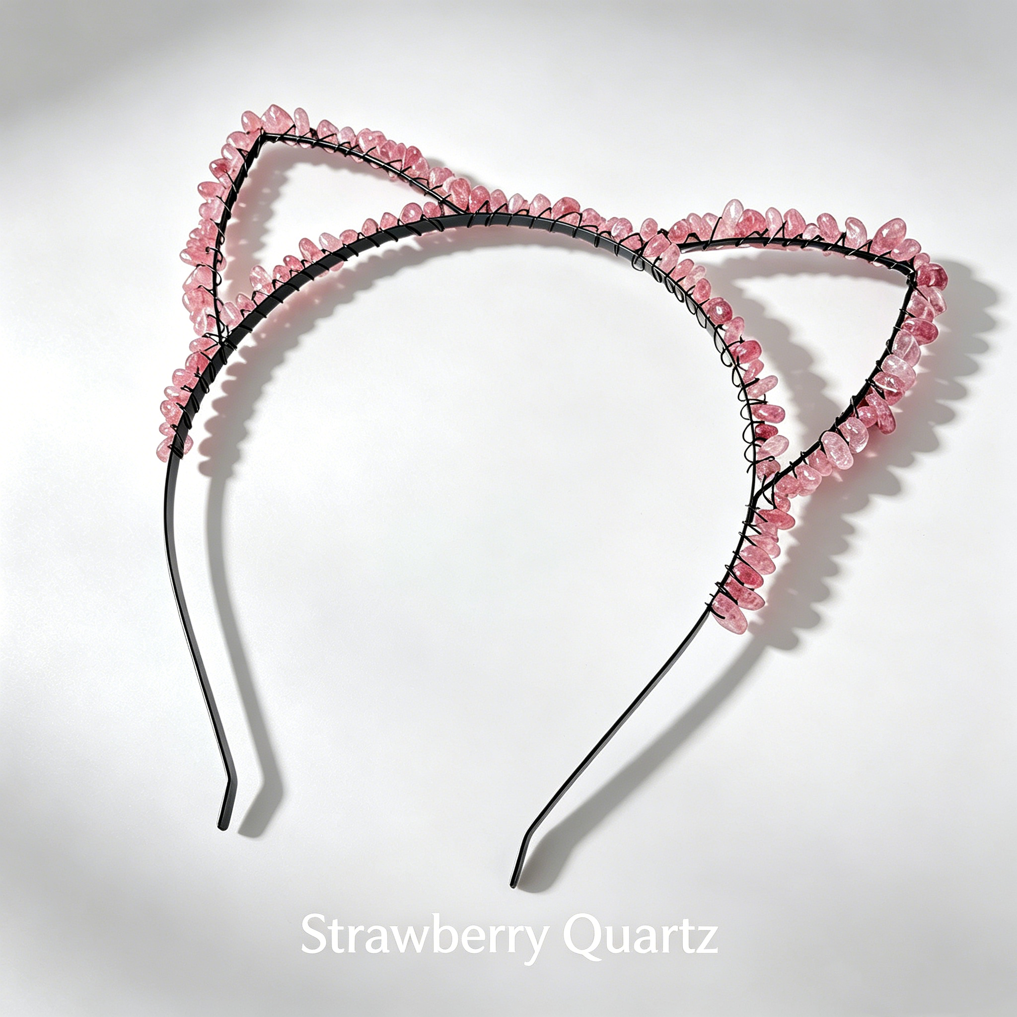 Cat Ear Crystal Chips Headbands