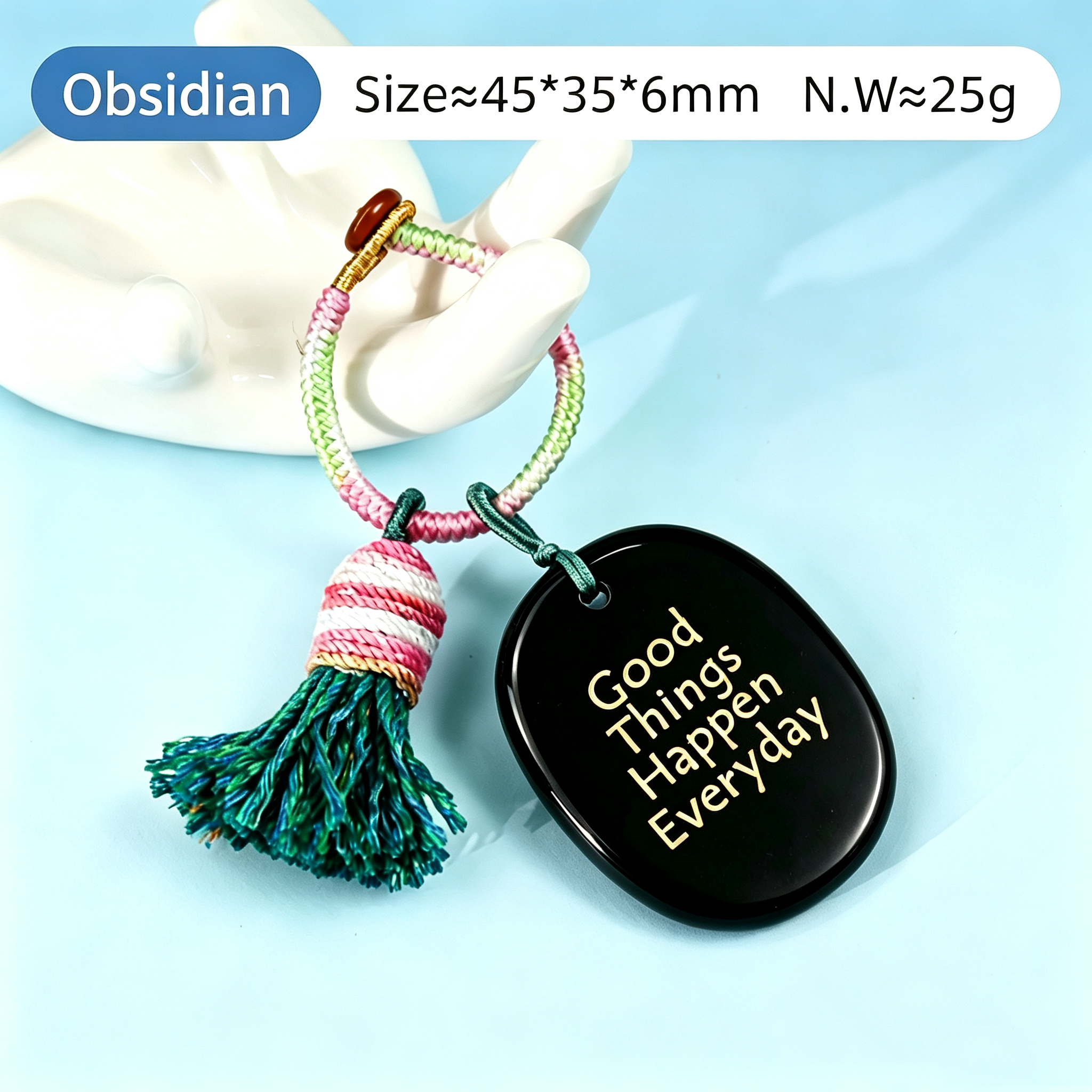 Power Stones Key Chains Bag Chains with Tassel Hanging