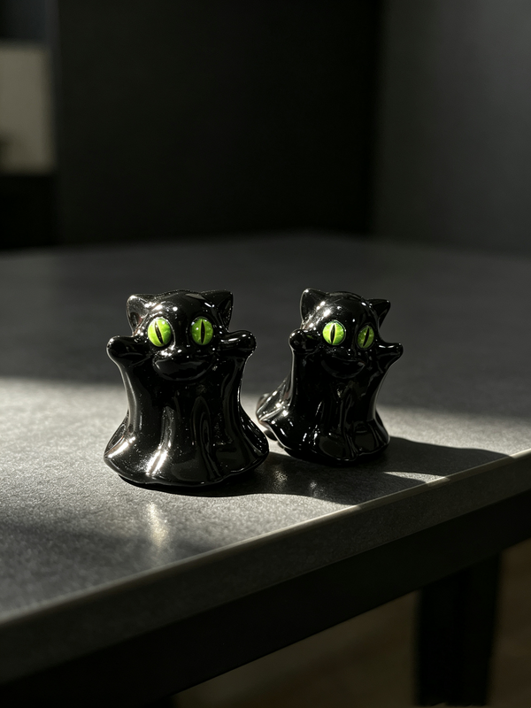 4cm Ghost Cat carving