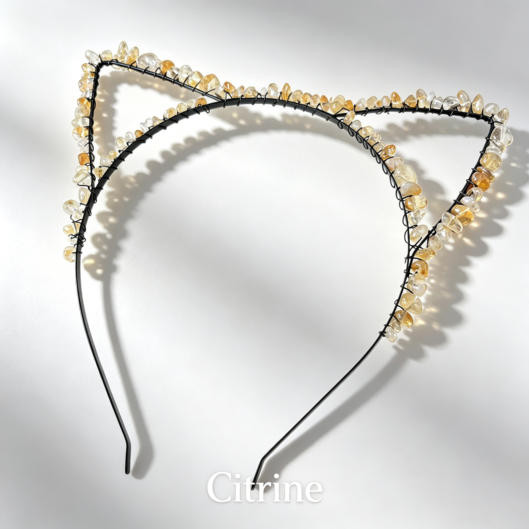 Cat Ear Crystal Chips Headbands