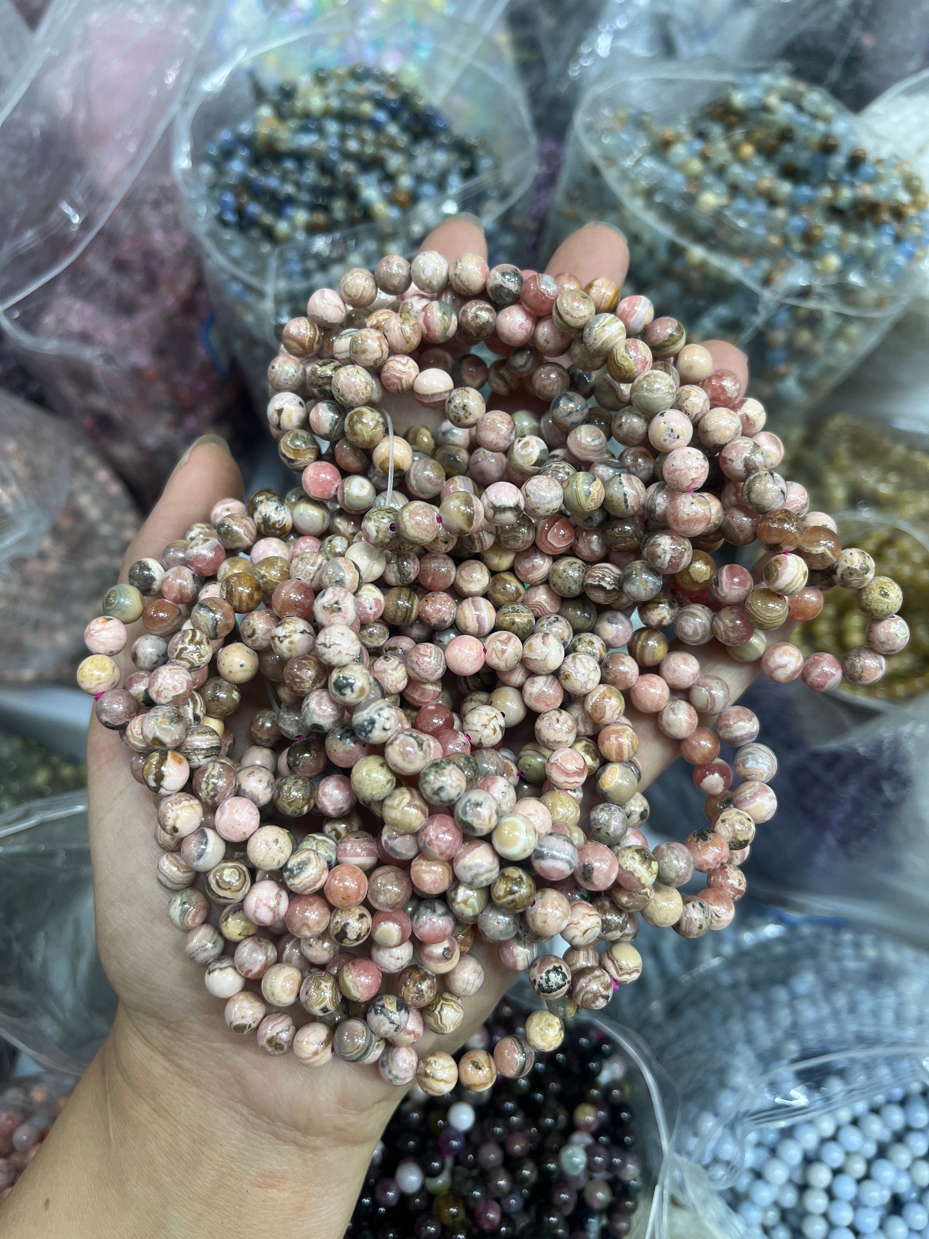 6mm rhodochrosite bracelet wholesale