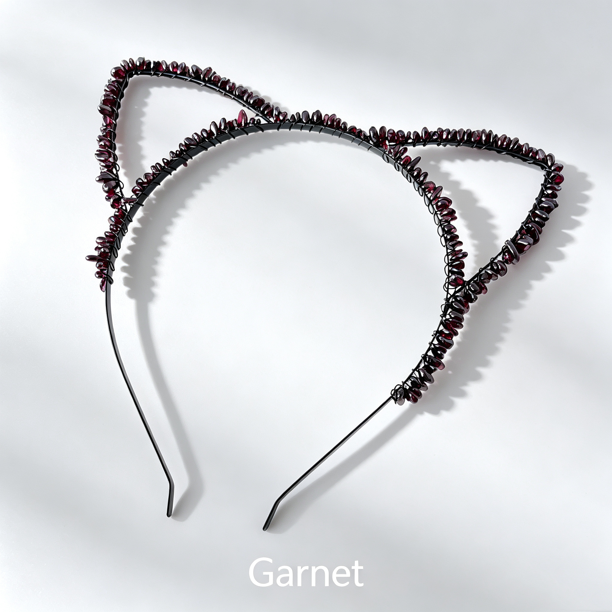 Cat Ear Crystal Chips Headbands
