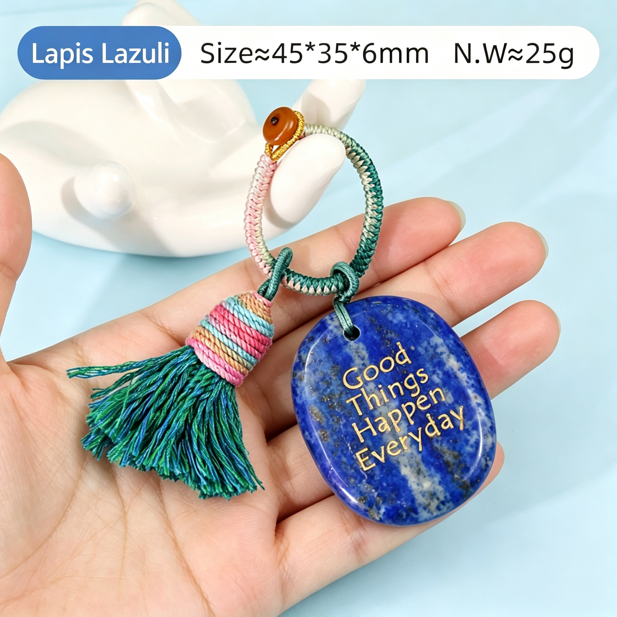 Power Stones Key Chains Bag Chains with Tassel Hanging