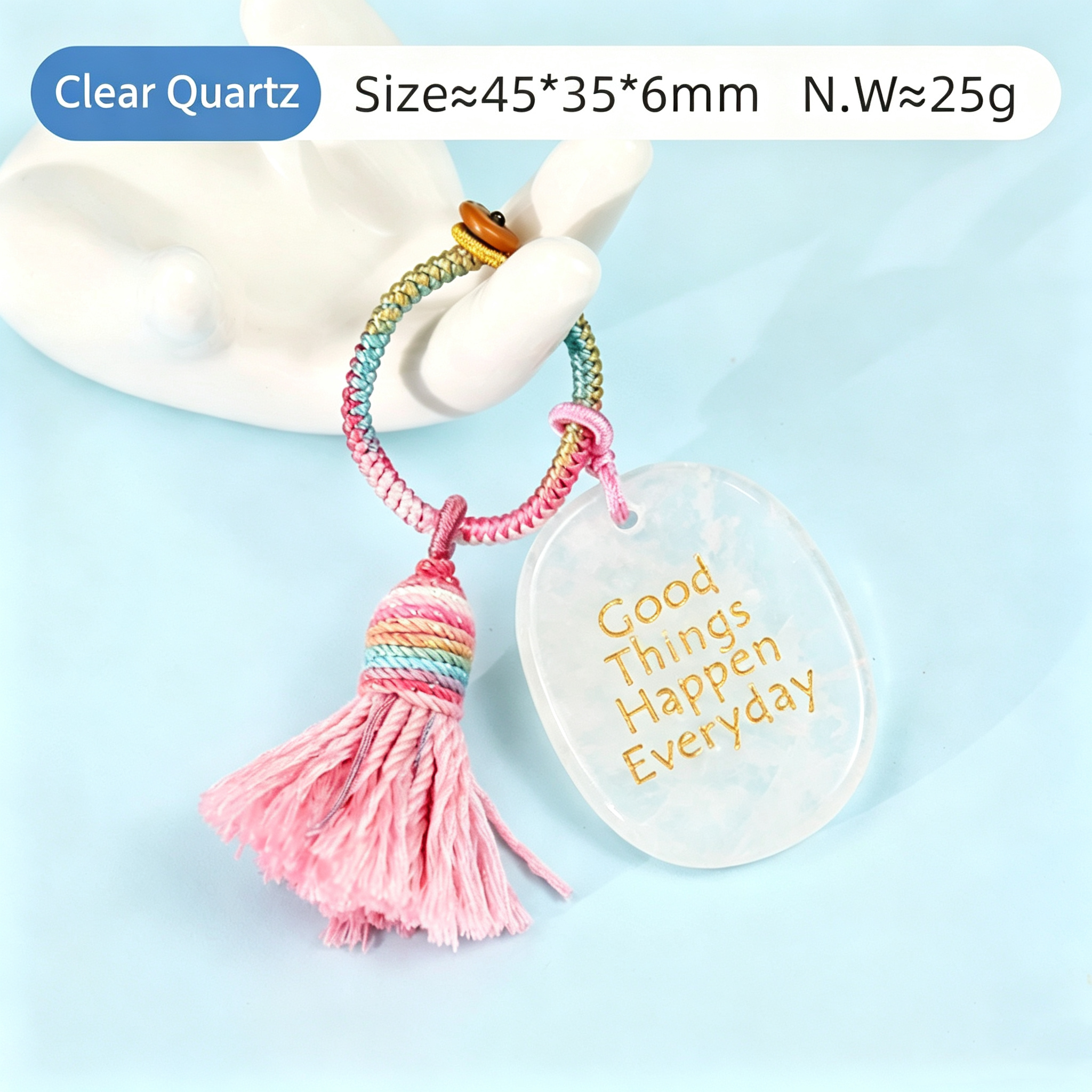 Power Stones Key Chains Bag Chains with Tassel Hanging