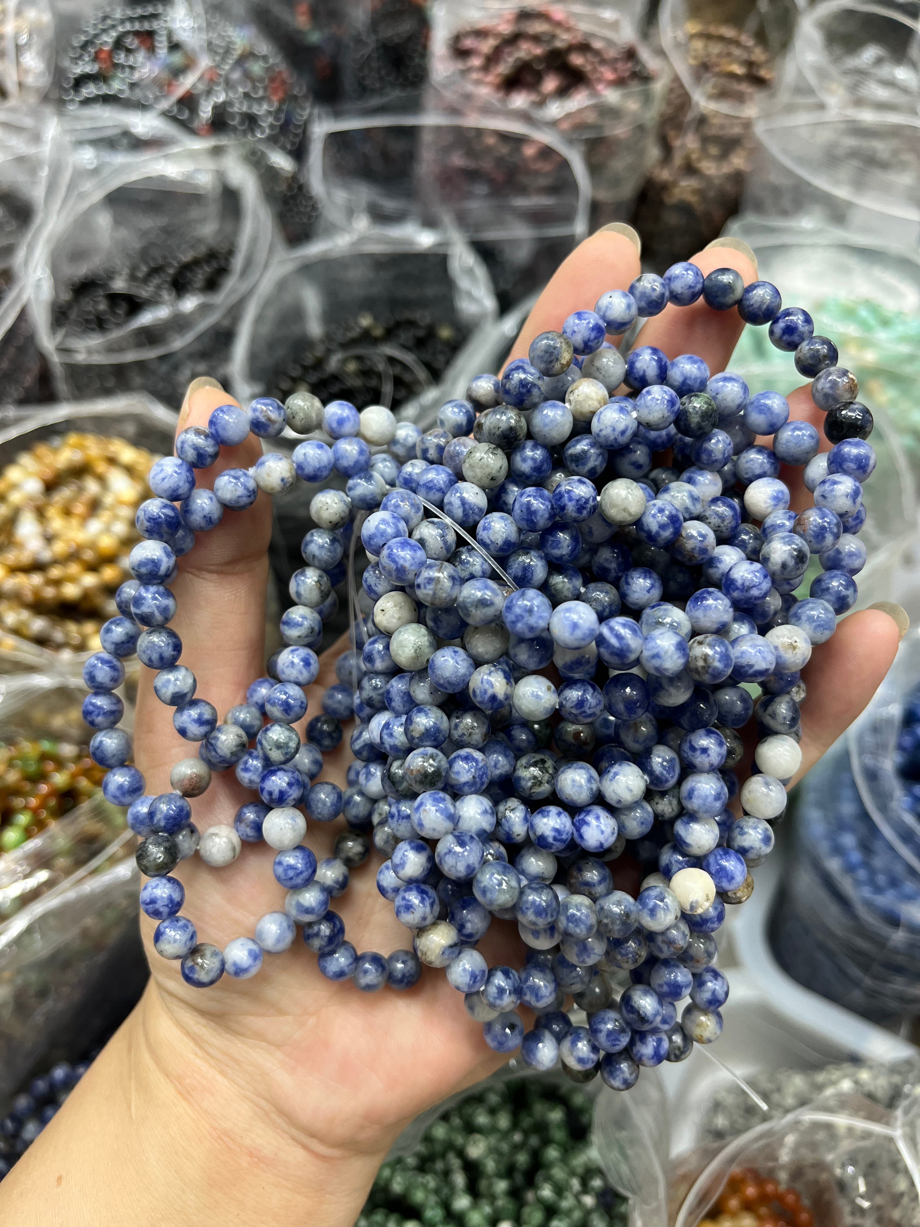 6mm dreamy sodalite bracelet