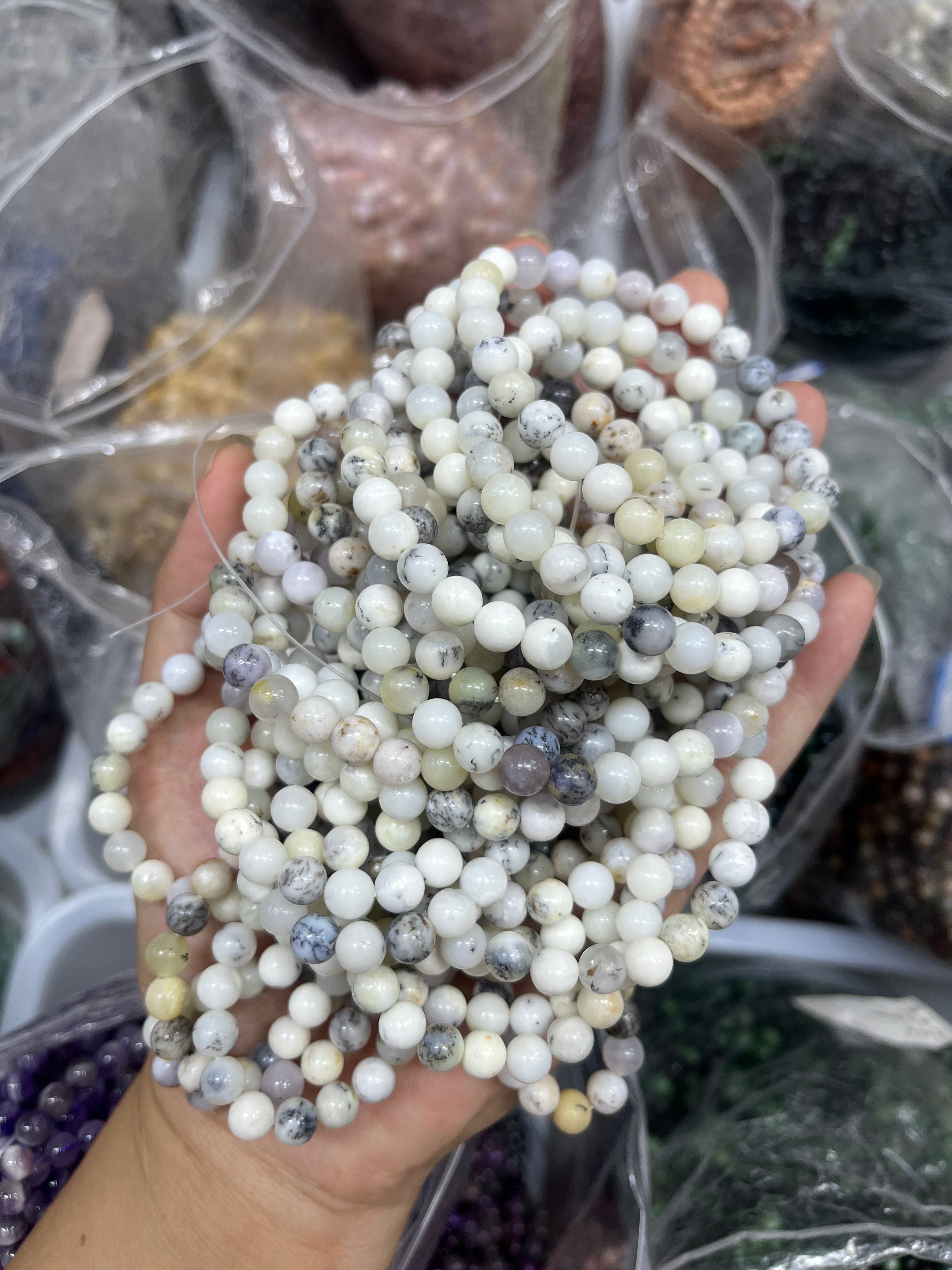 6mm white opal bracelet wholesale