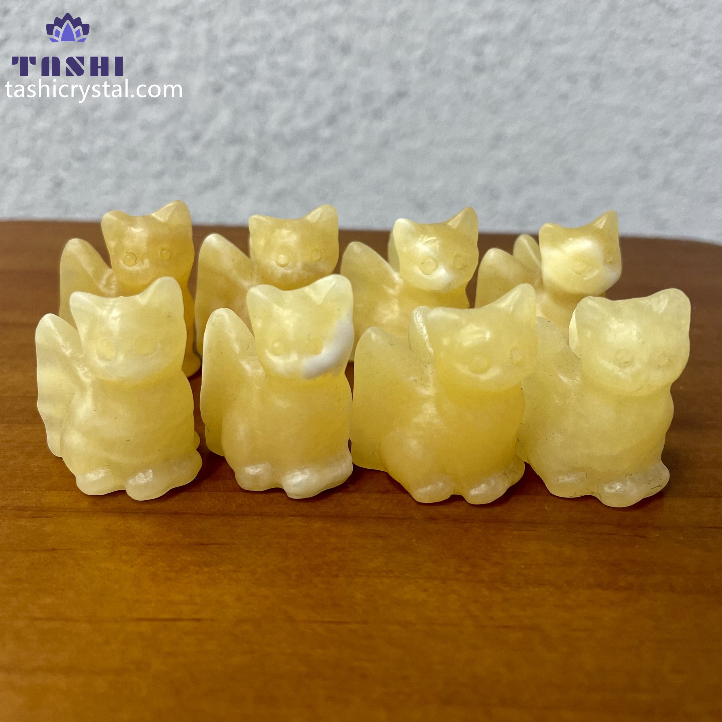 3CM Angel Wing Cat Mini Carving