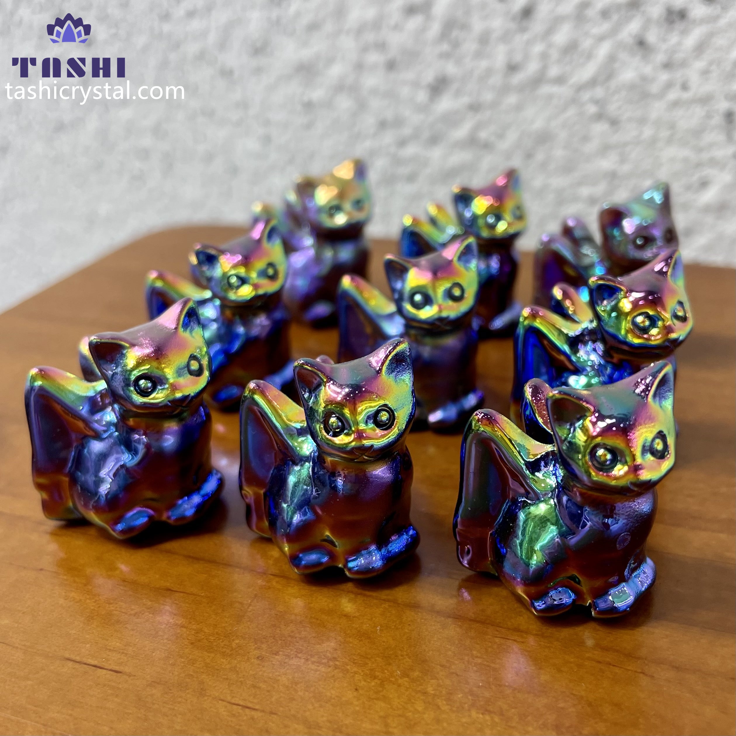 3CM Angel Wing Cat Mini Carving