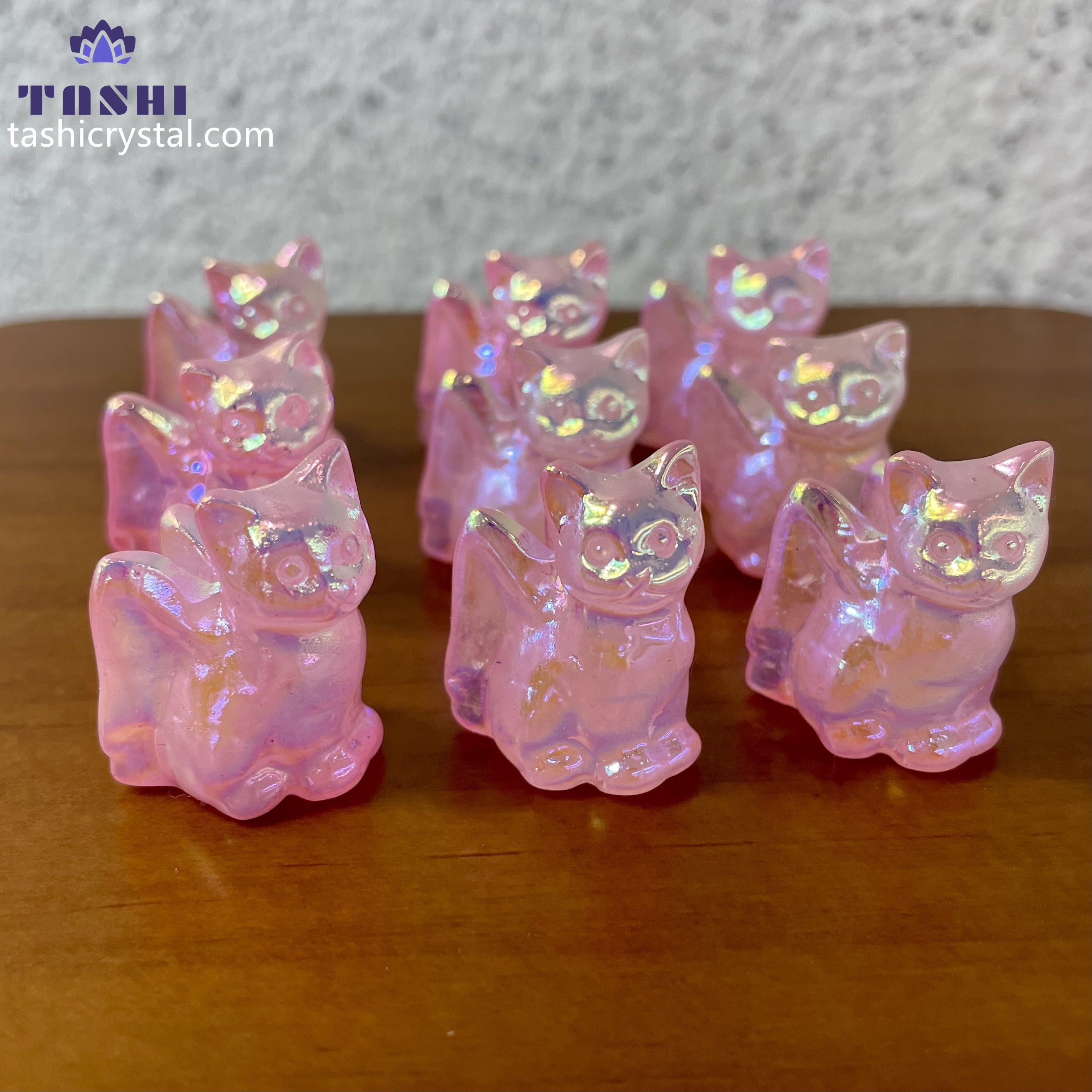 3CM Angel Wing Cat Mini Carving