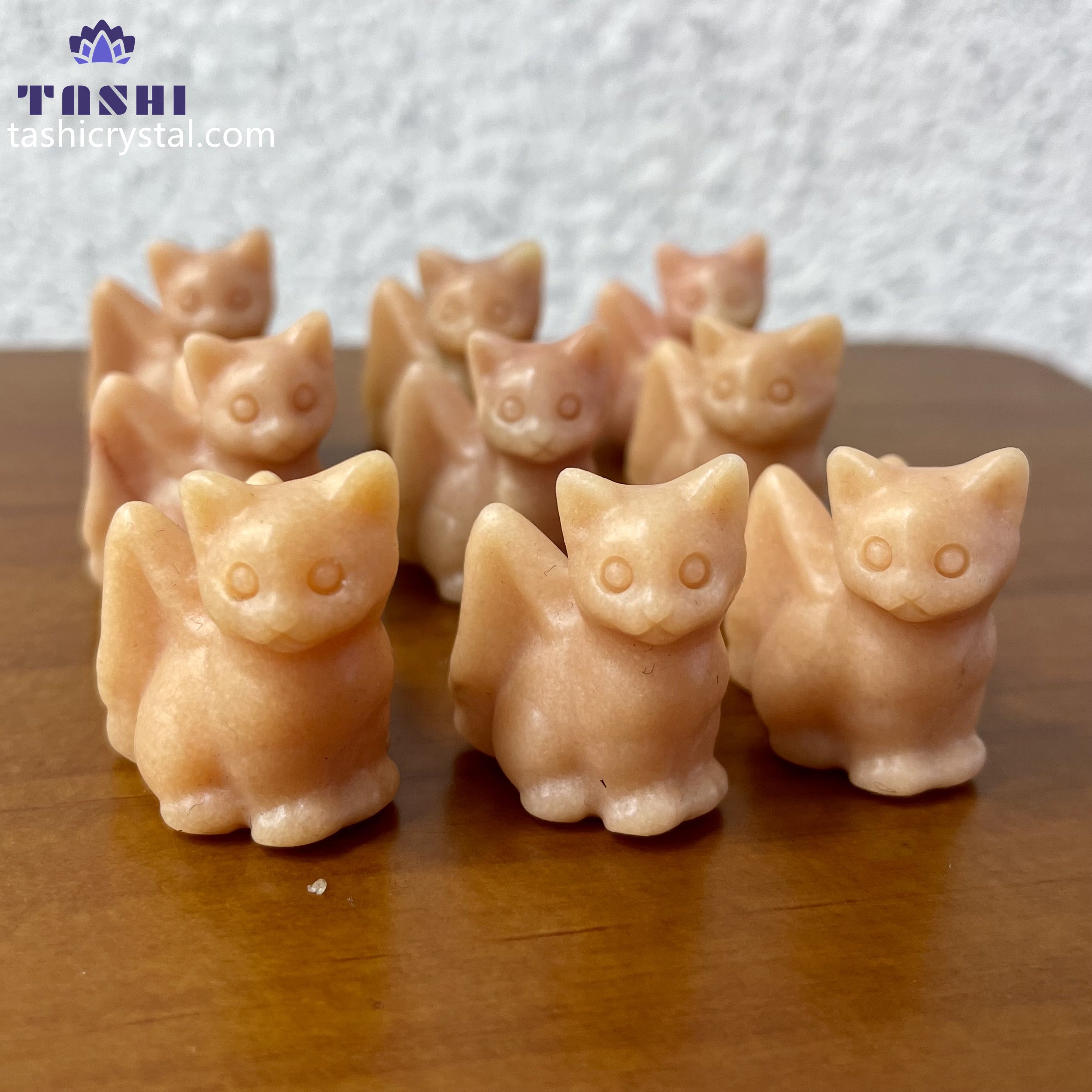 3CM Angel Wing Cat Mini Carving