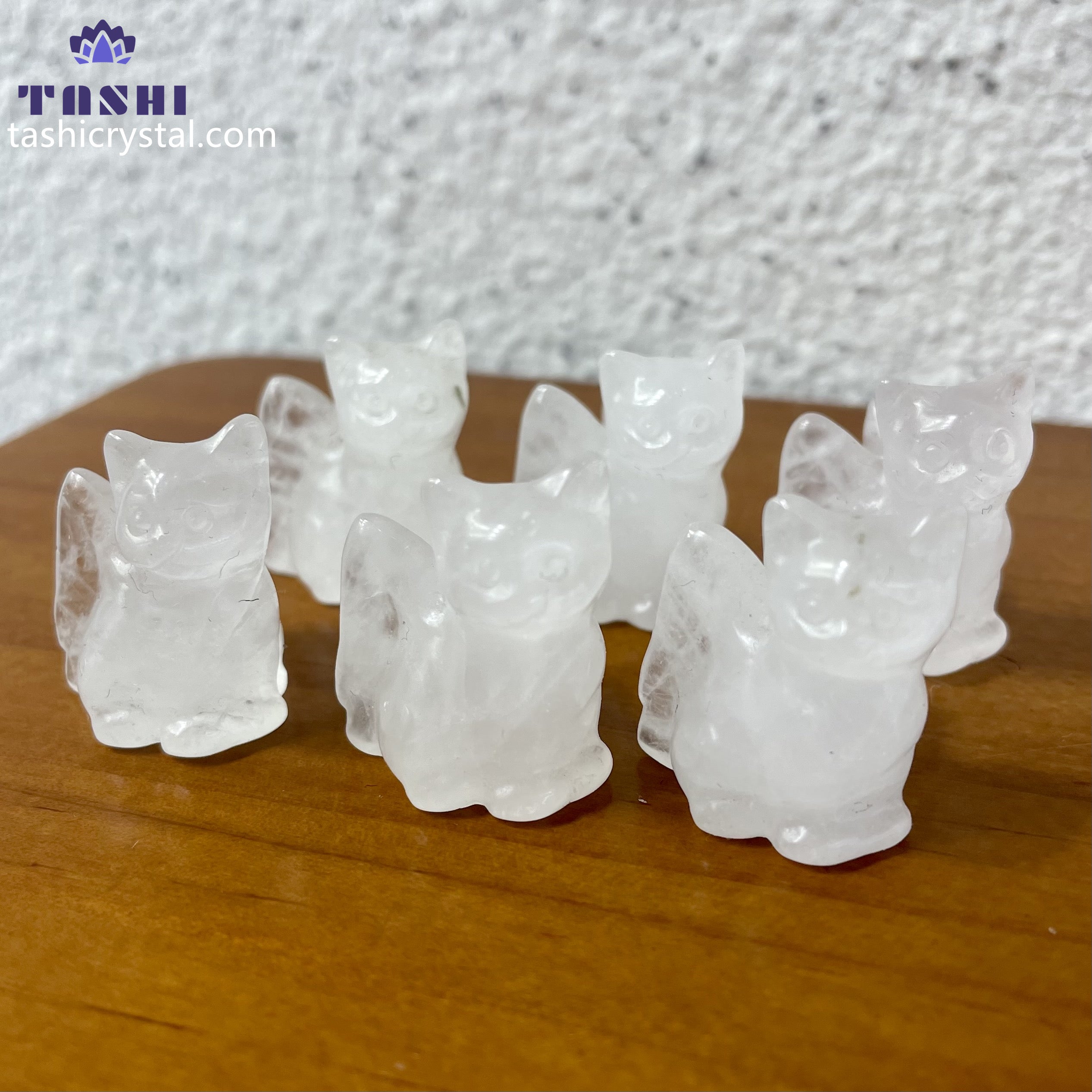 3CM Angel Wing Cat Mini Carving