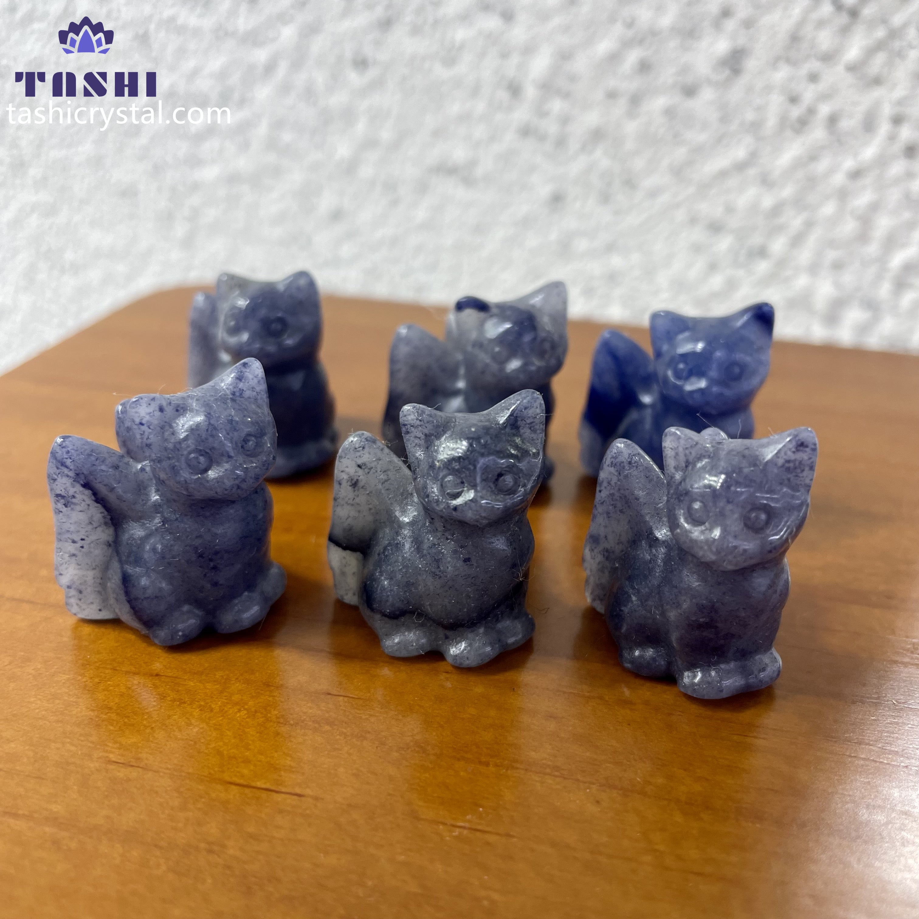 3CM Angel Wing Cat Mini Carving
