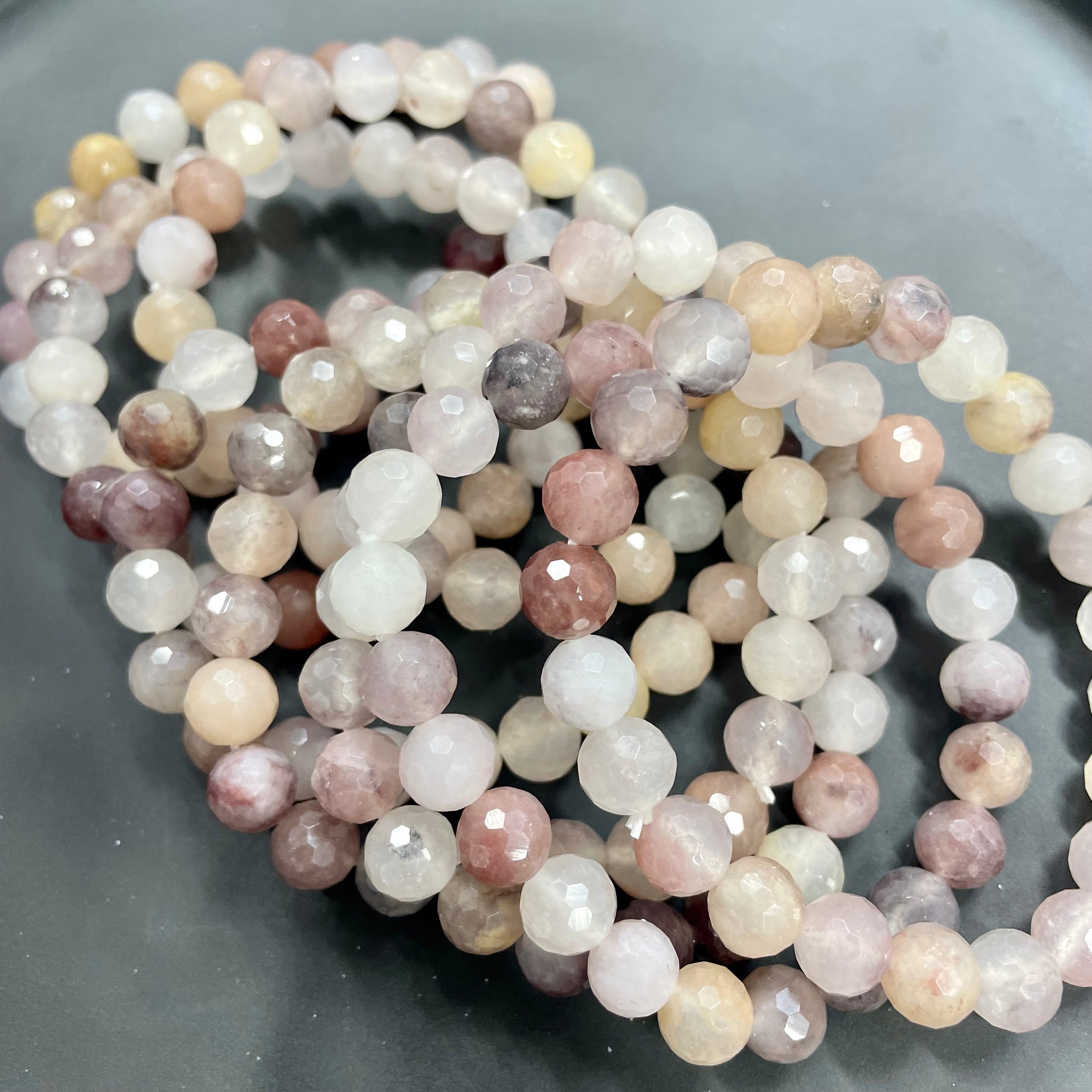 8mm Faceted Violet Quartz Bracelets
