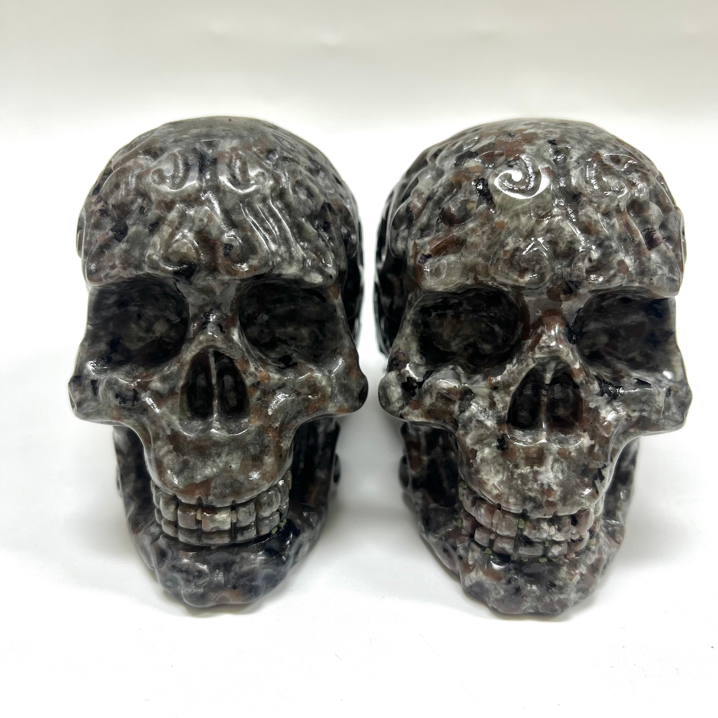 Natural Yooperlite Carved Skull