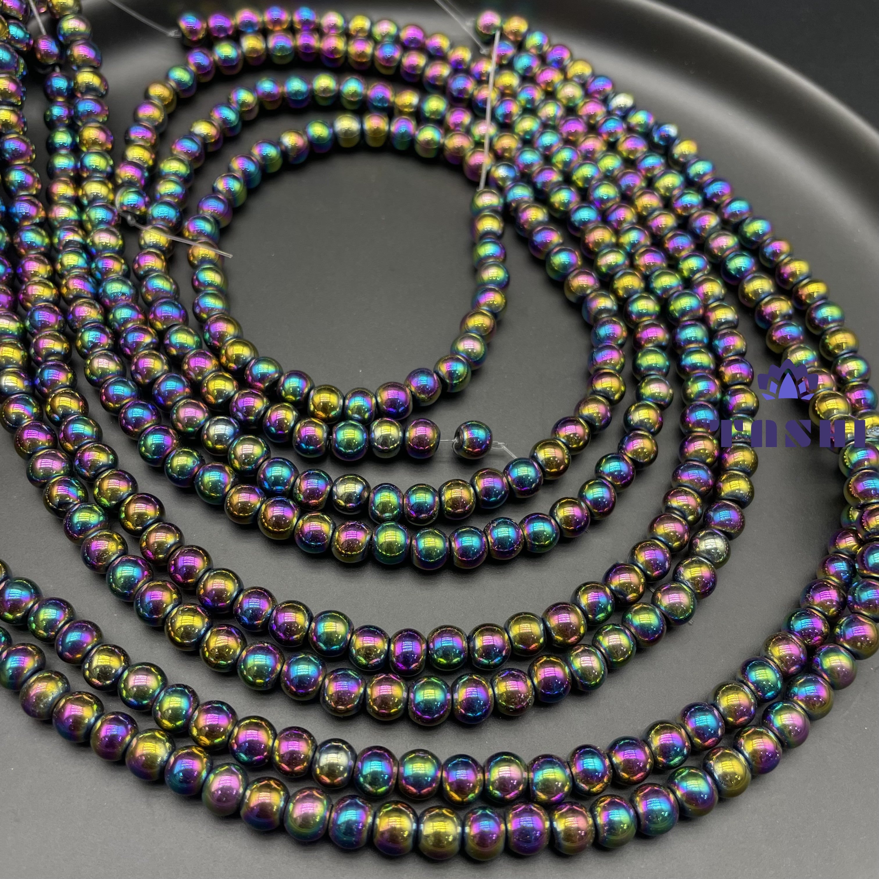 Aura Hematite Beads Strands