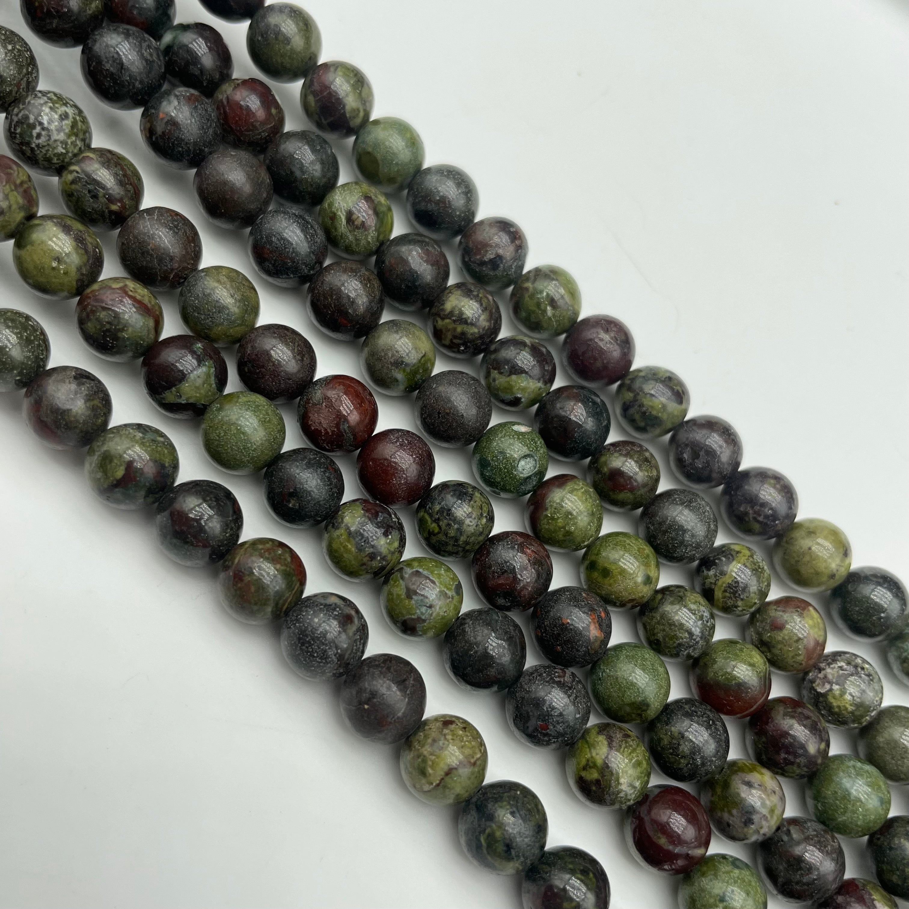 Dragon Blood Stone Beads Strands