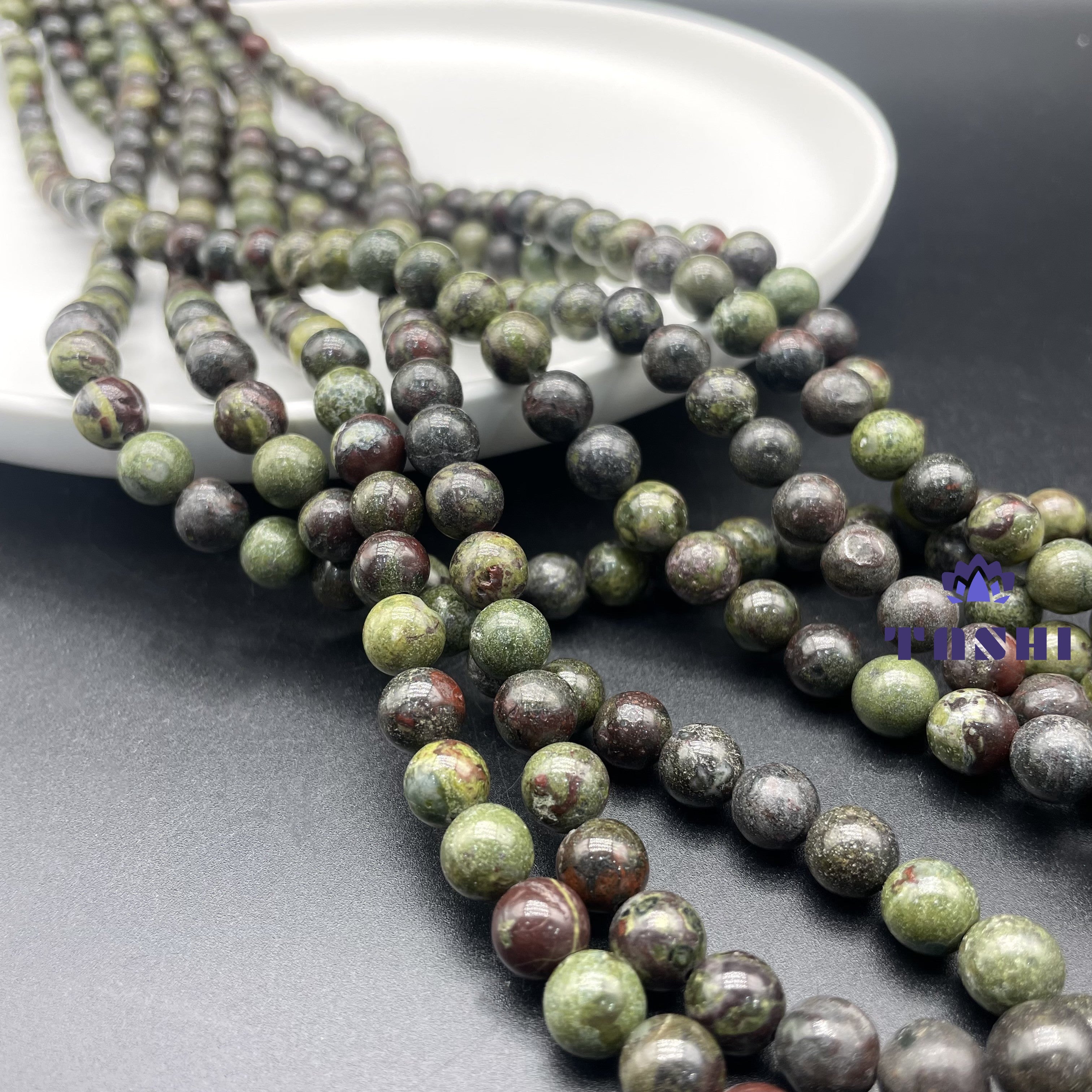 Dragon Blood Stone Beads Strands