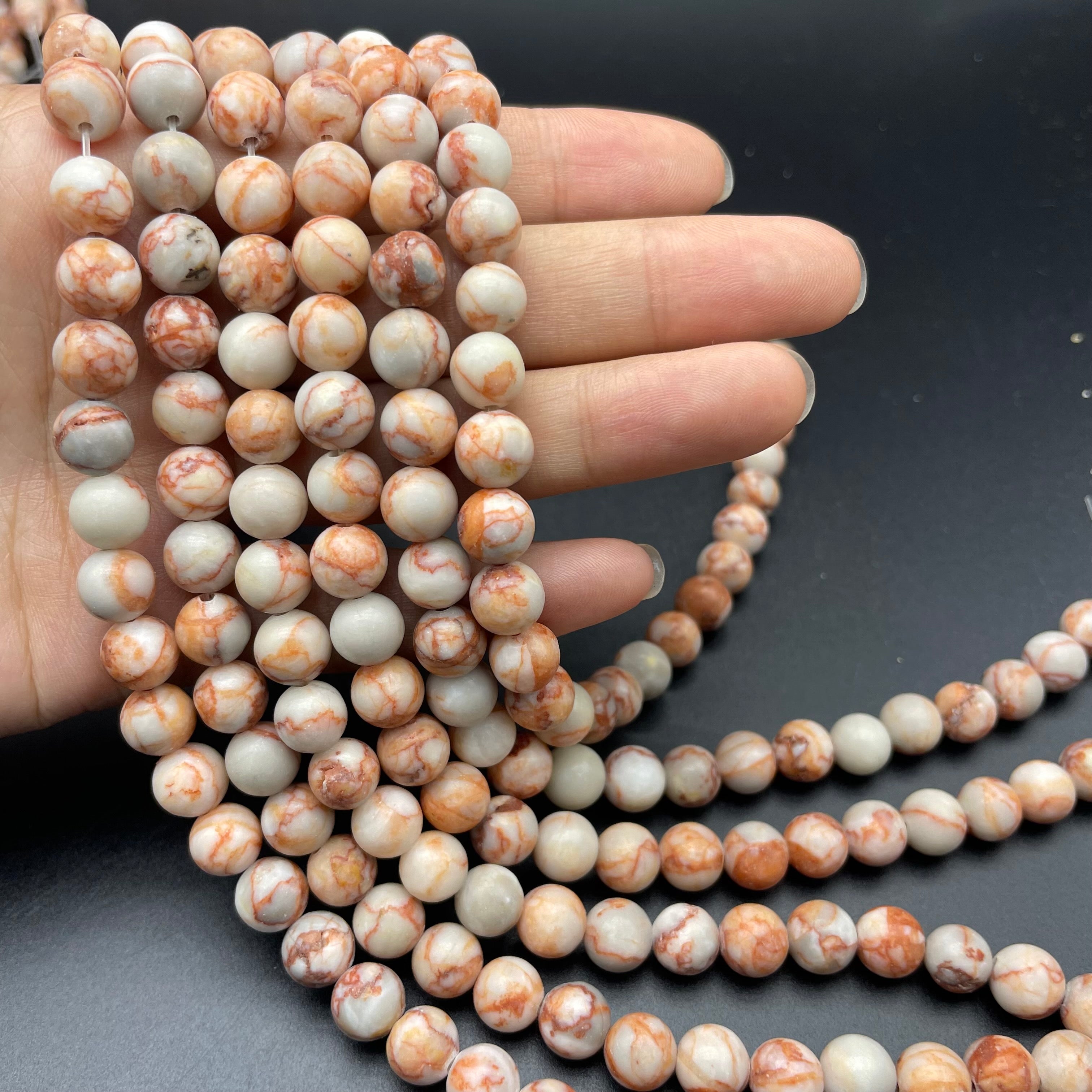 Red Vein Jasper Beads Strands