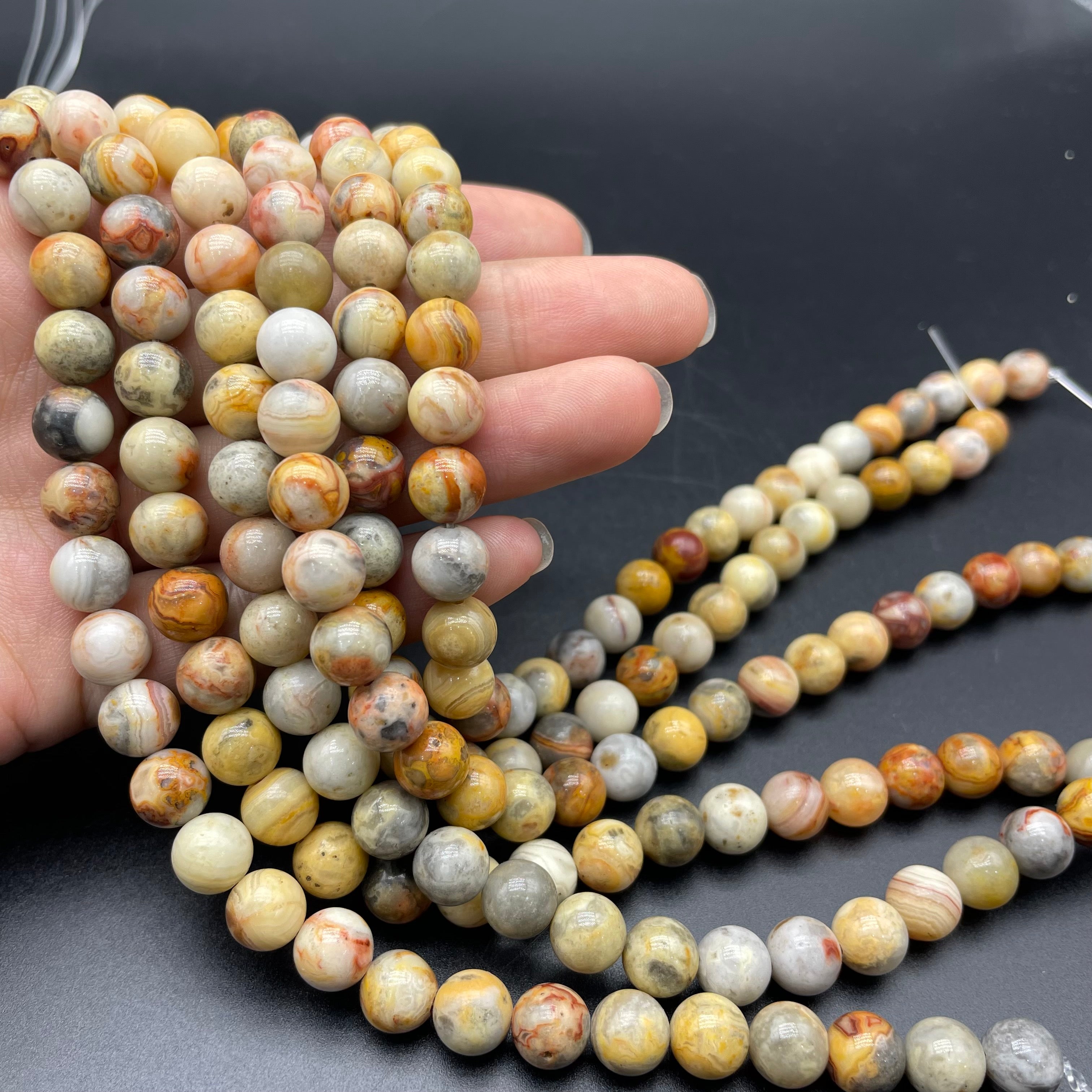 Crazy Agate Beads Strands