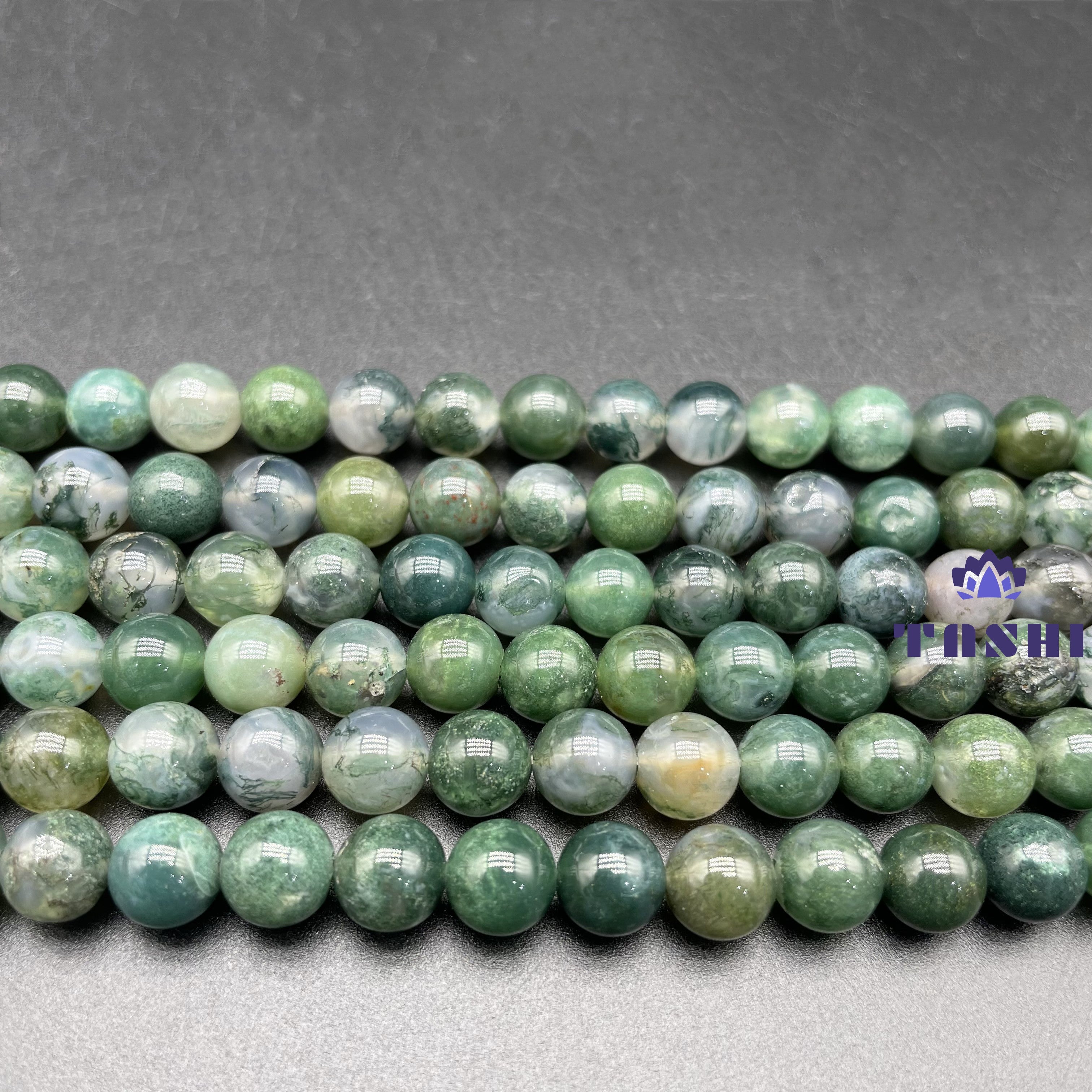 Moss Agate Beads Strands