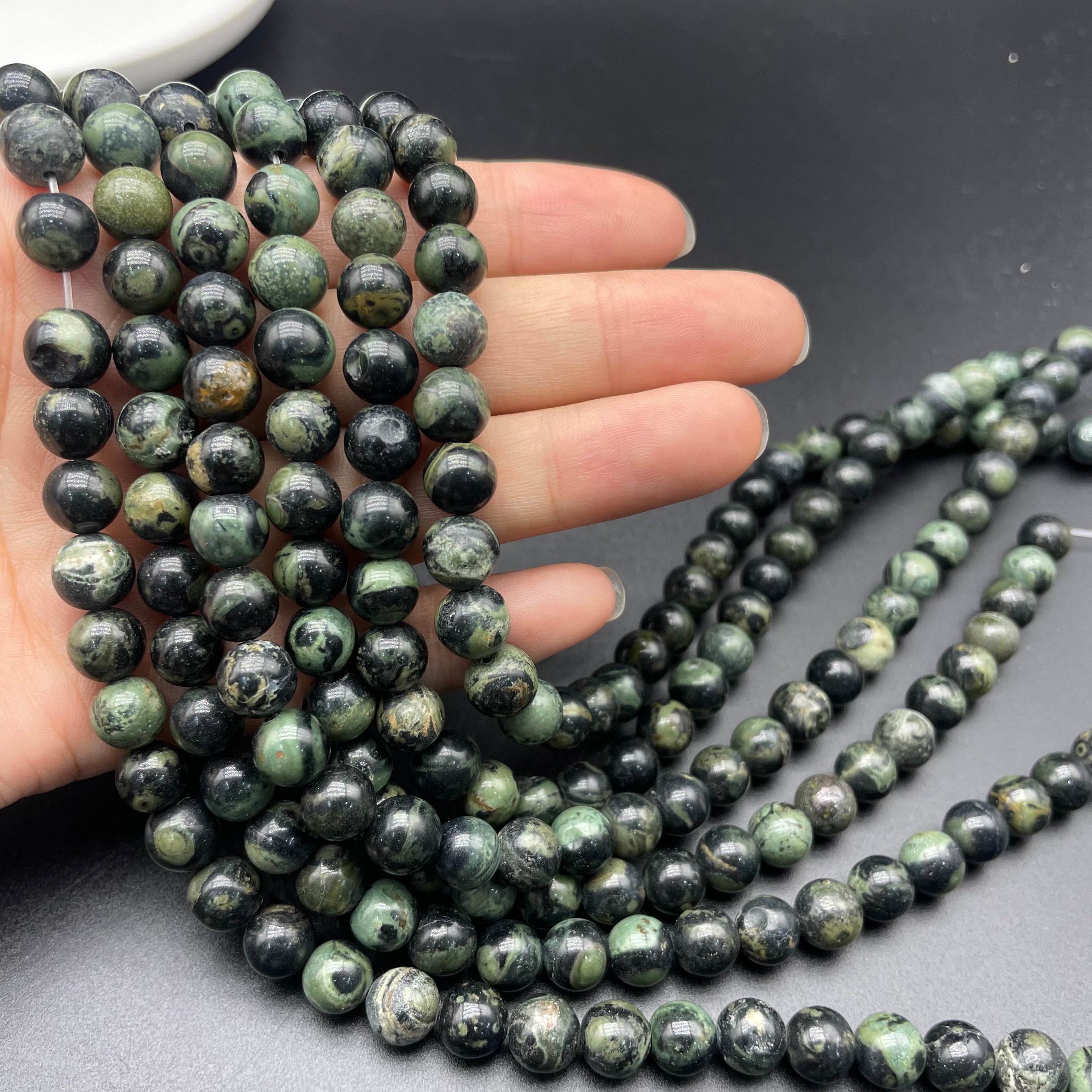 Kambaba Jasper Beads Strands