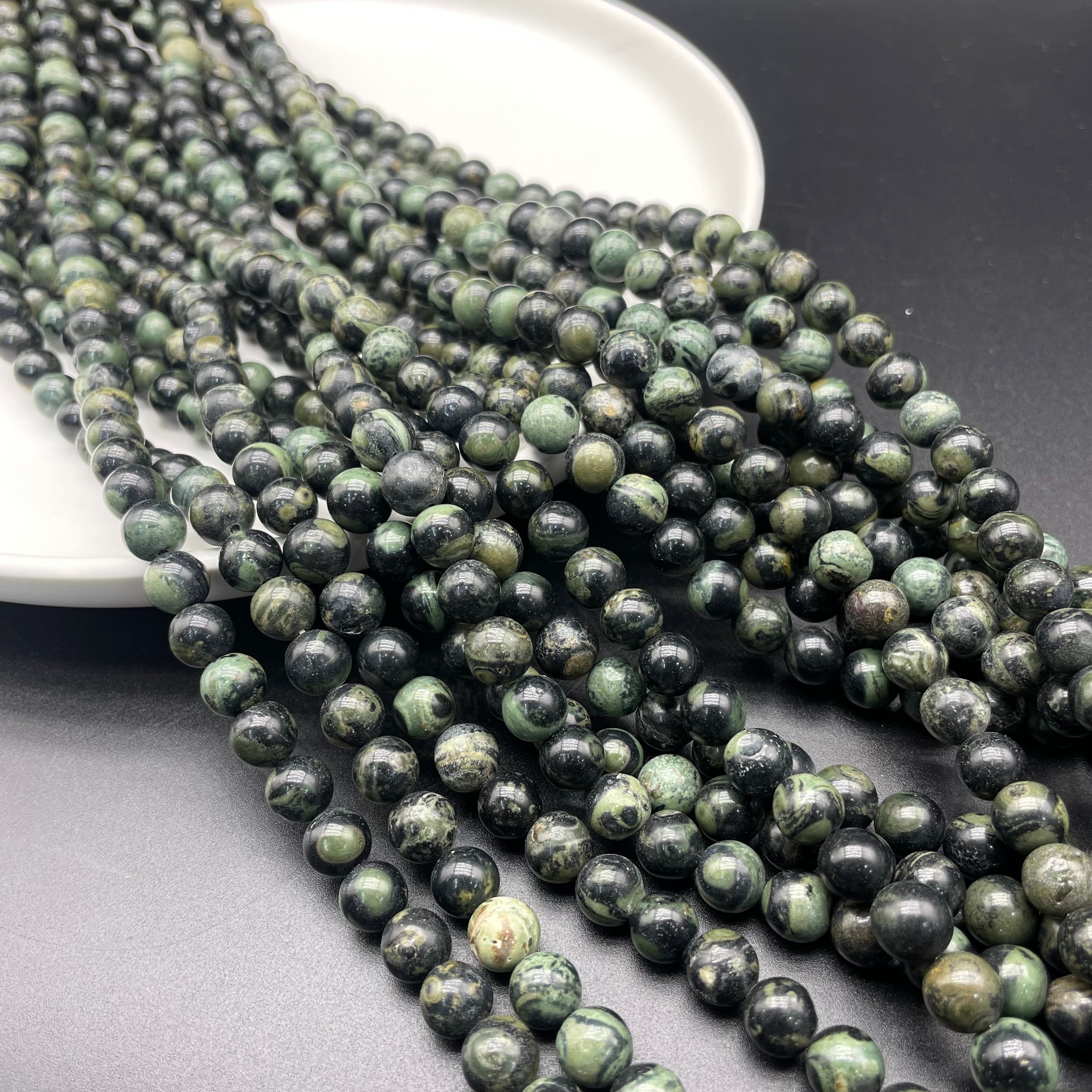 Kambaba Jasper Beads Strands