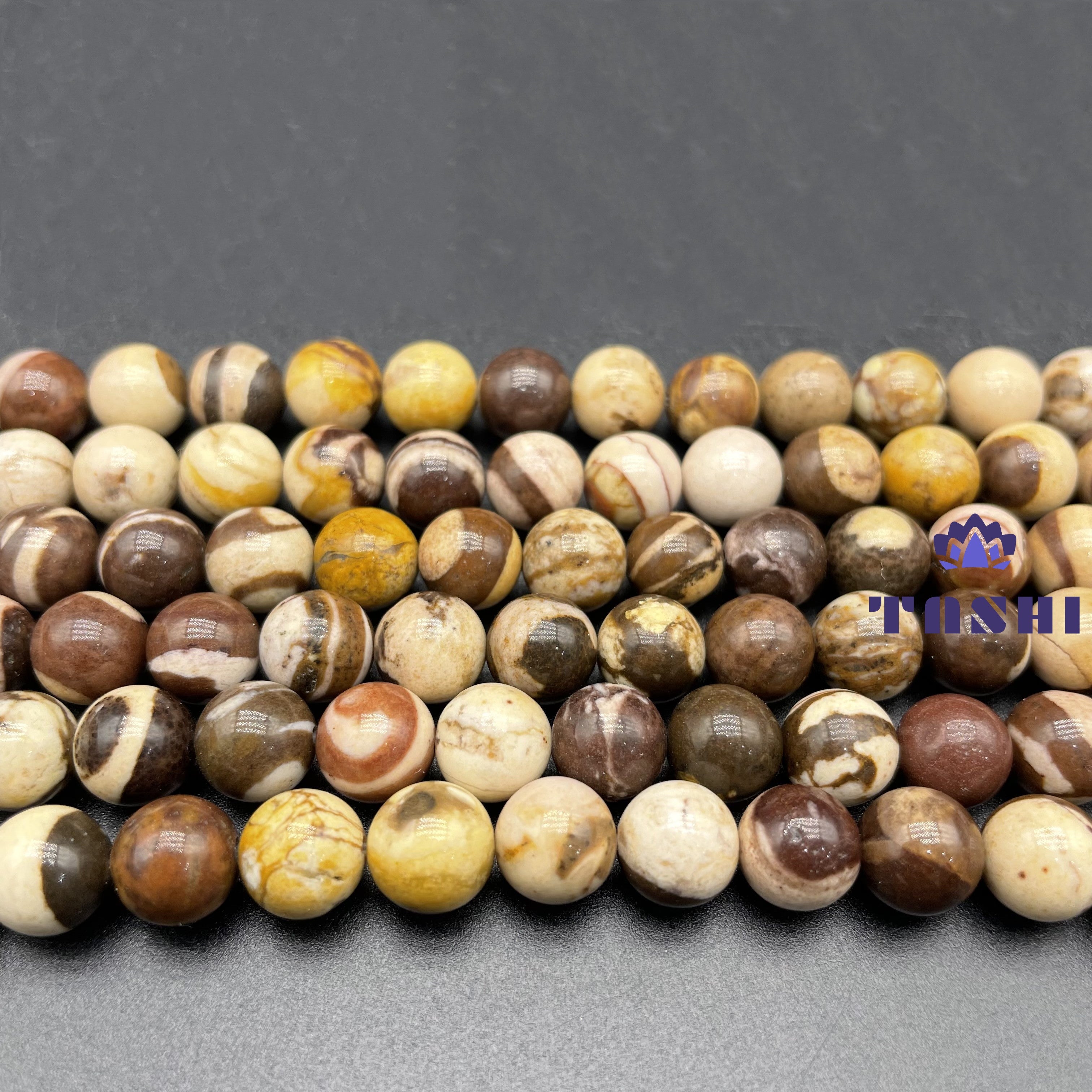 Coffee Calcite Beads Strands