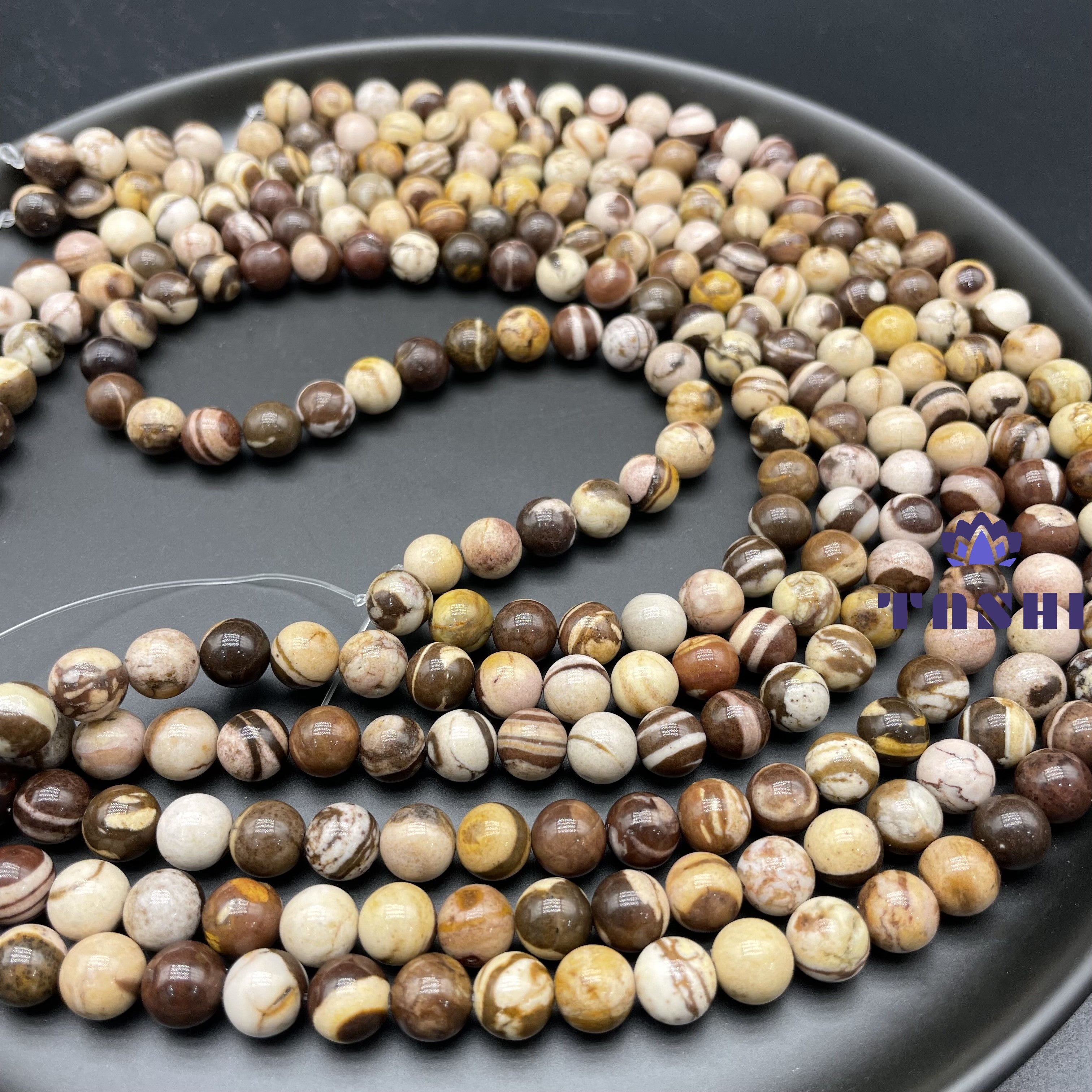 Coffee Calcite Beads Strands