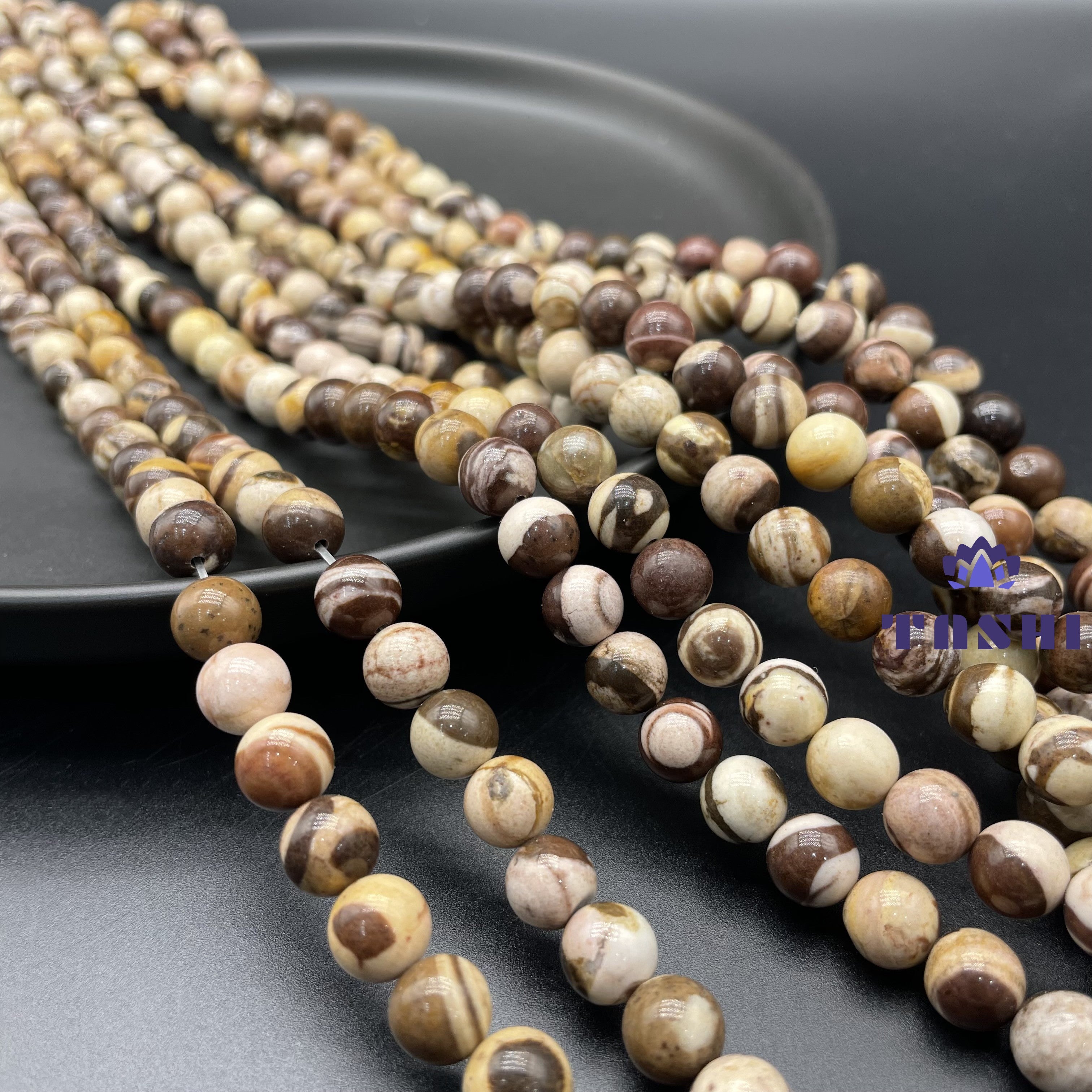 Coffee Calcite Beads Strands