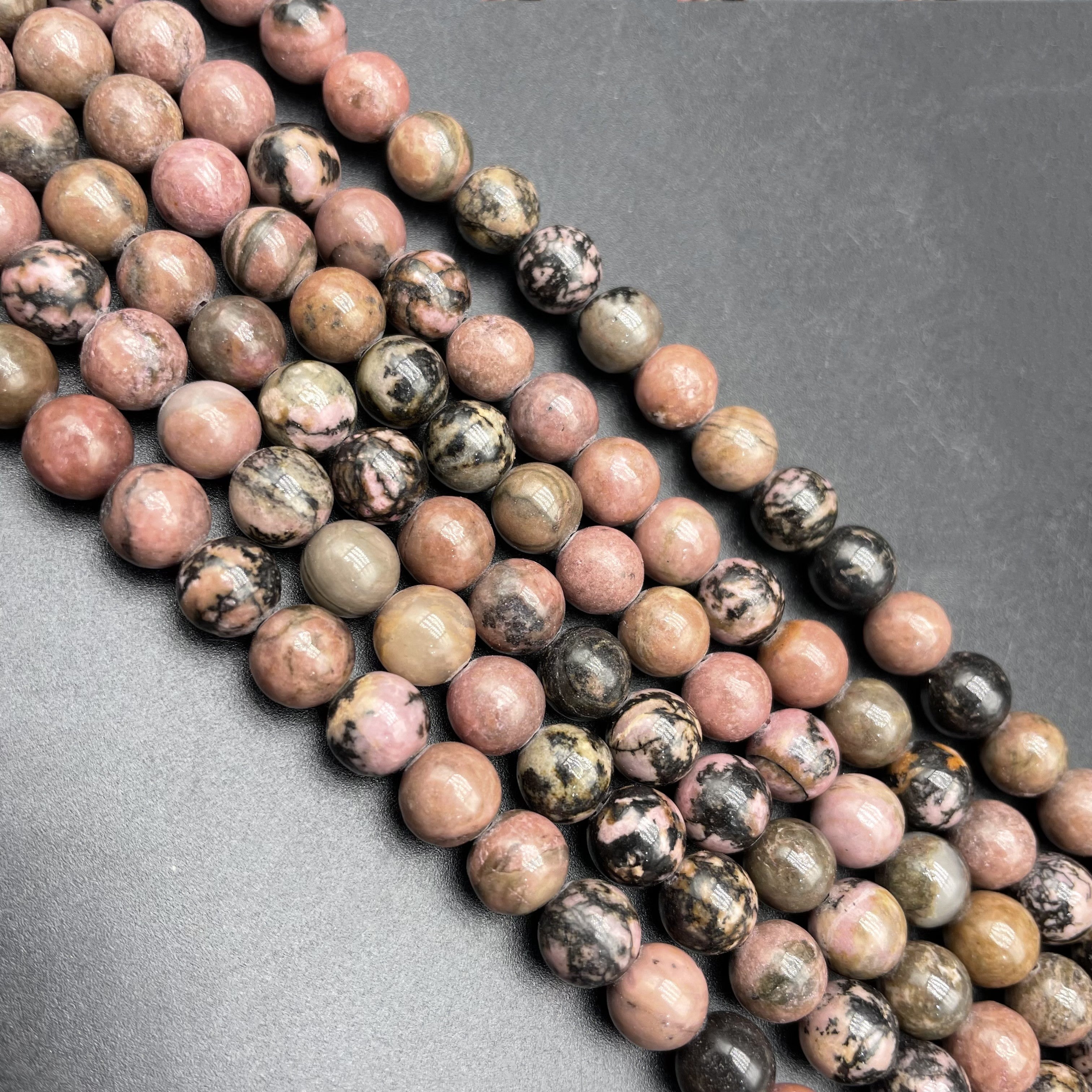 Rhodonite Beads Strands