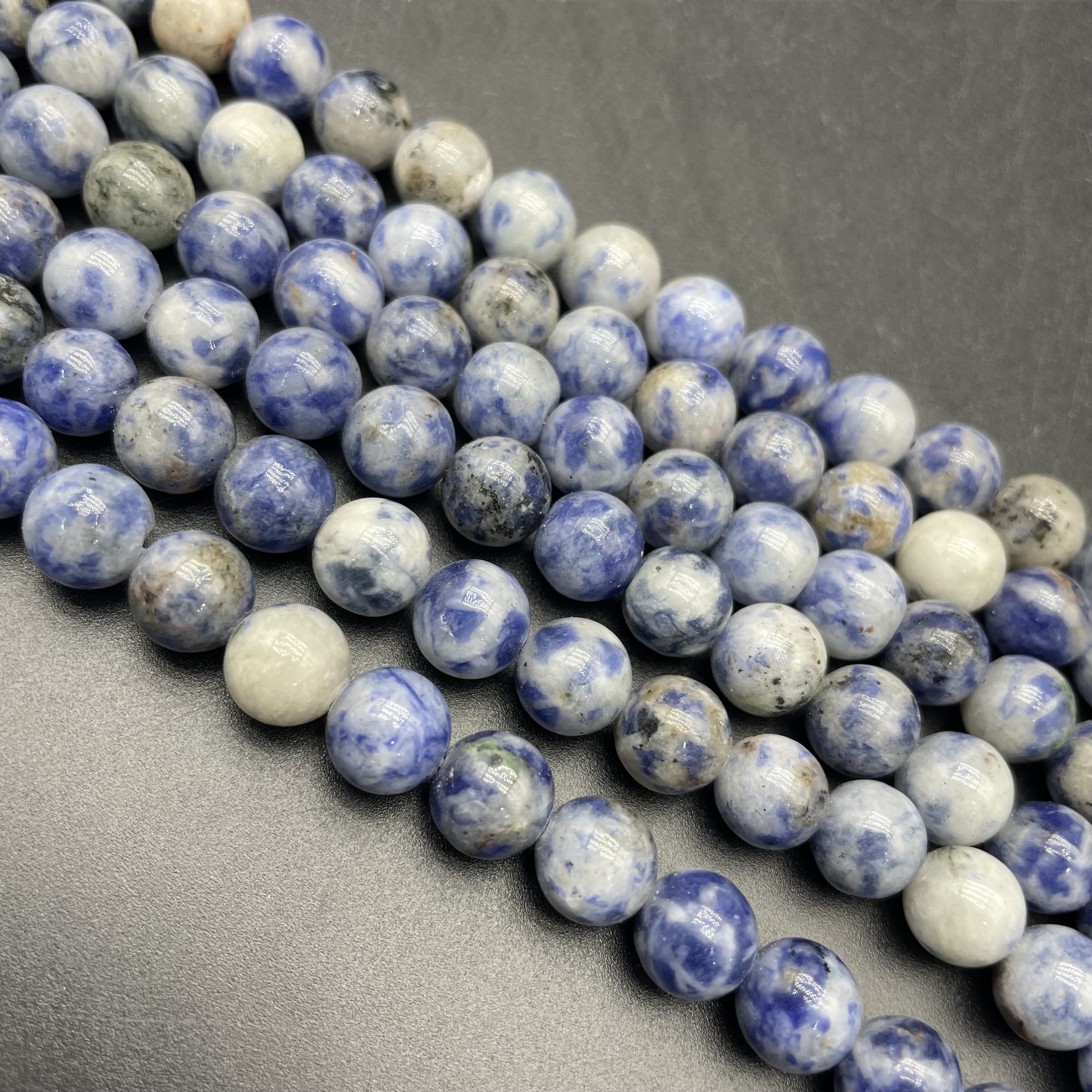Blue Spotted Jasper Beads Strands