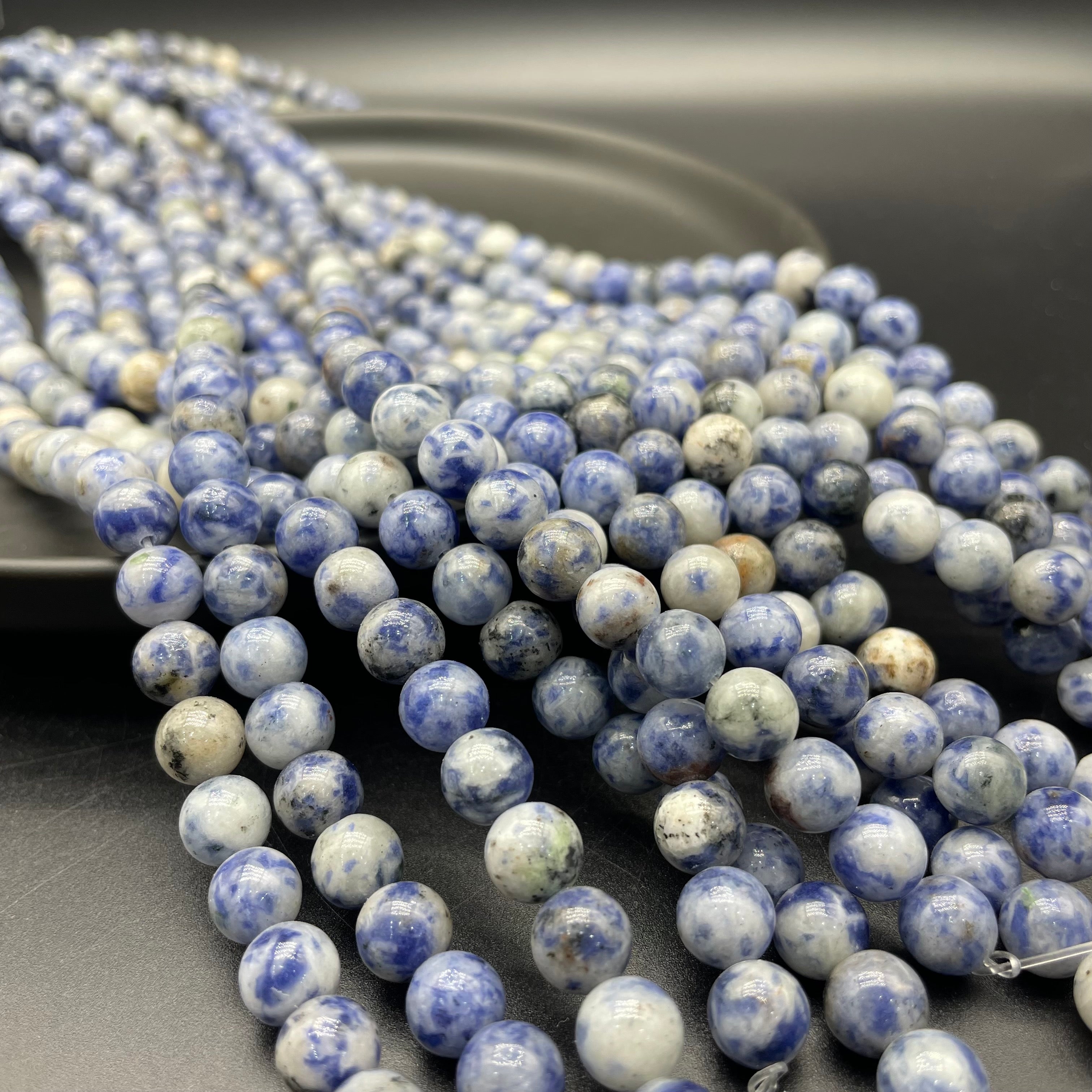 Blue Spotted Jasper Beads Strands