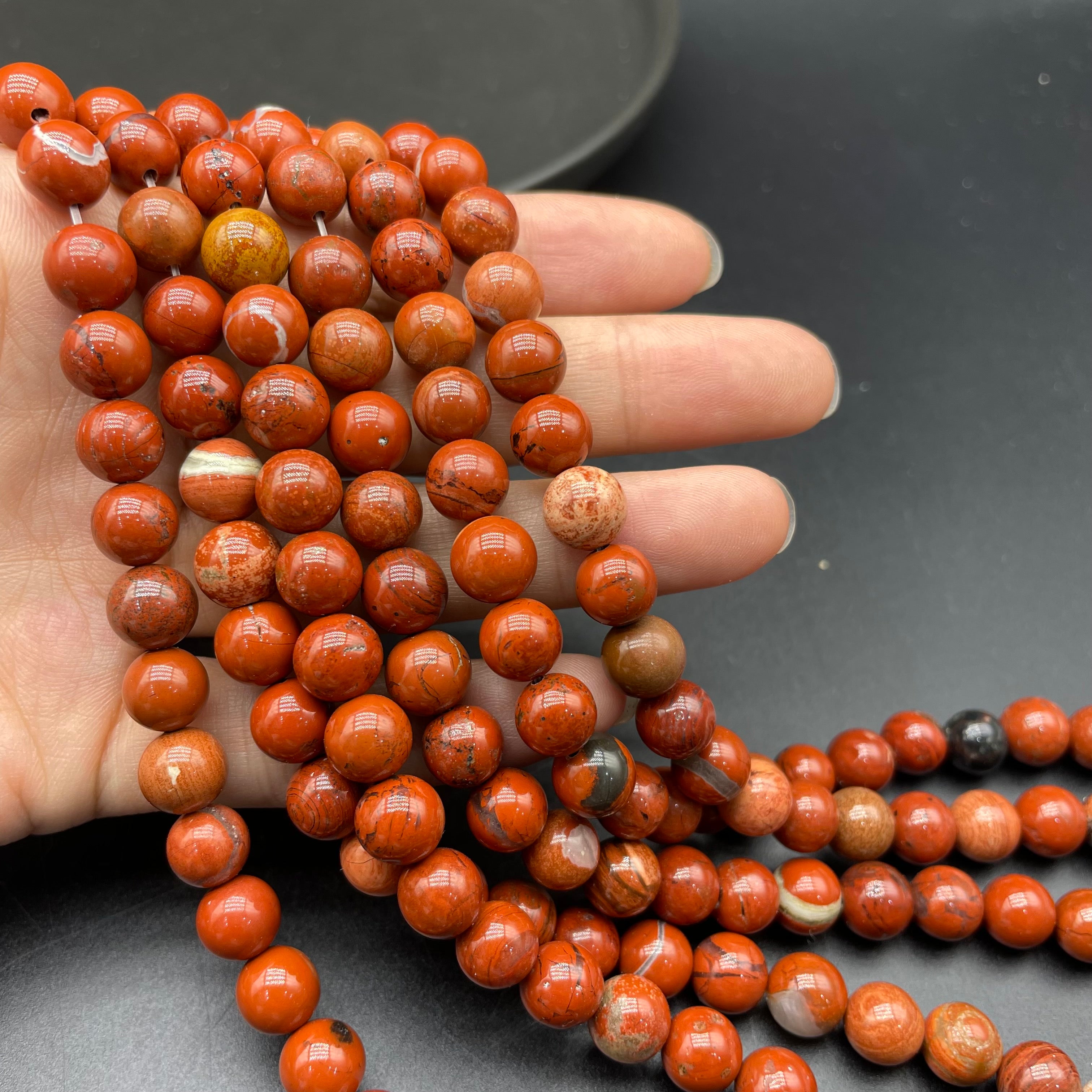 Red Jasper Beads Strands