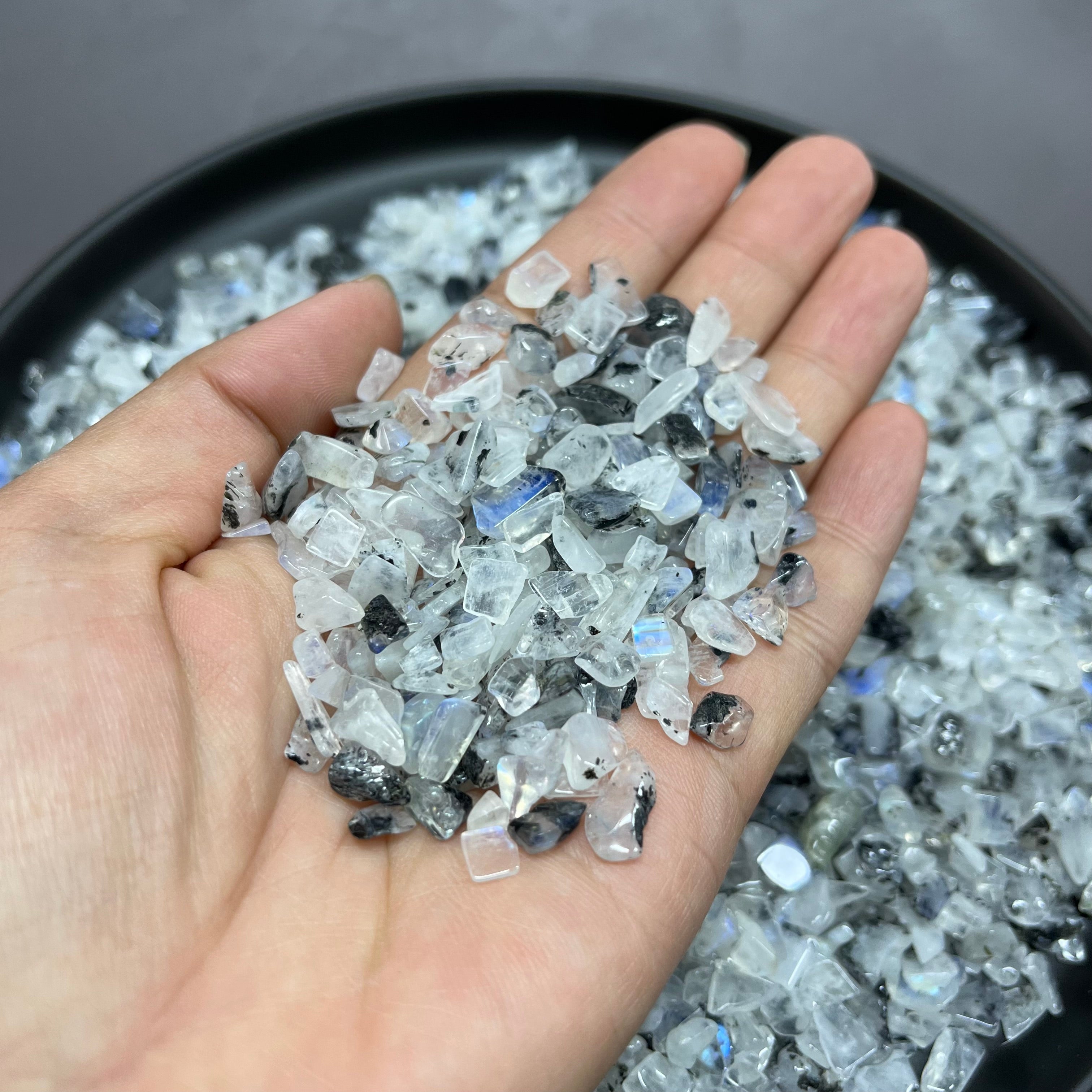 Flashy Rainbow Moonstone Chips