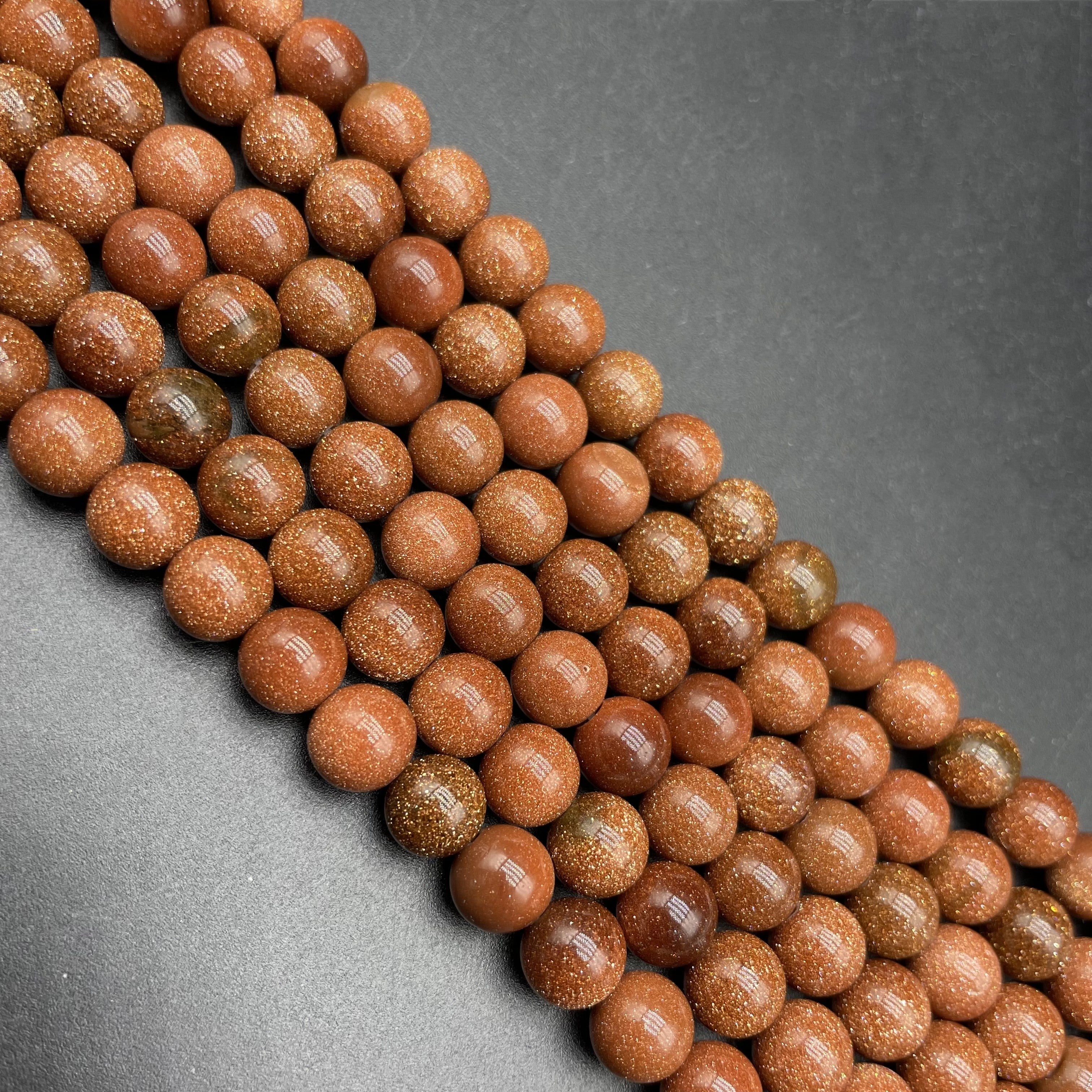 Golden Sandstone Beads Strands