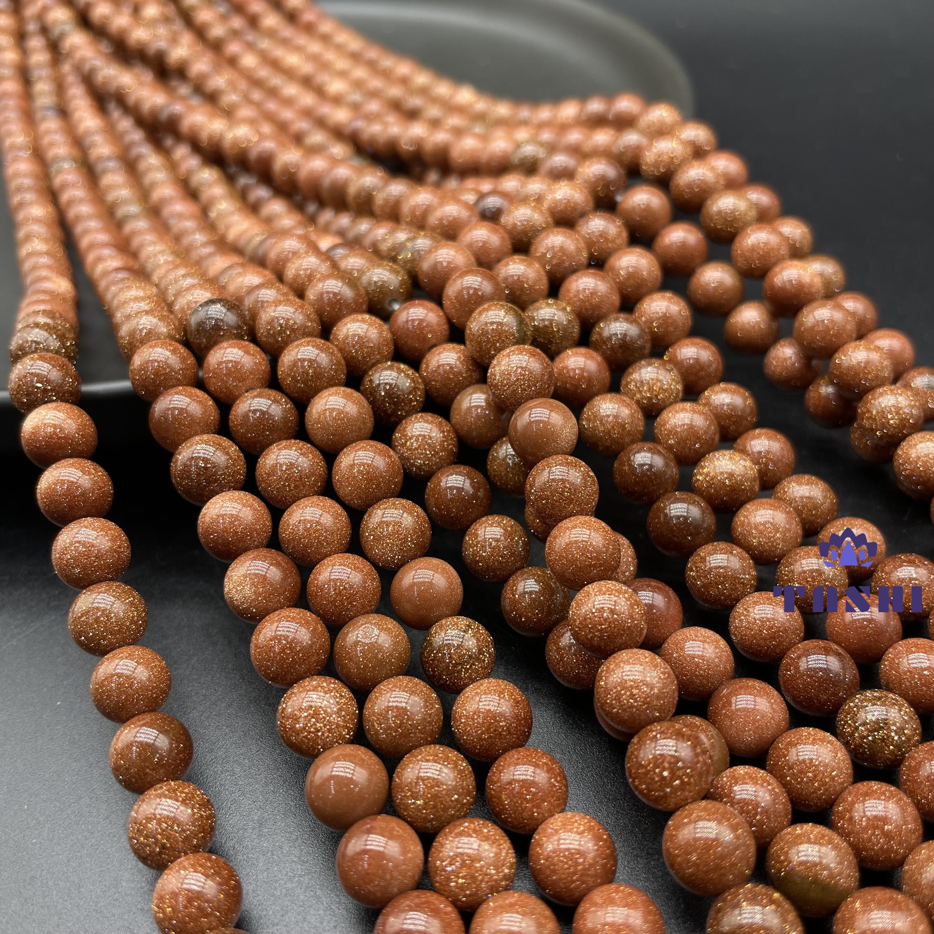 Golden Sandstone Beads Strands