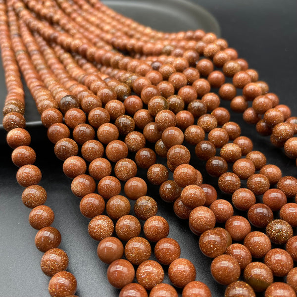 Golden Sandstone Beads Strands