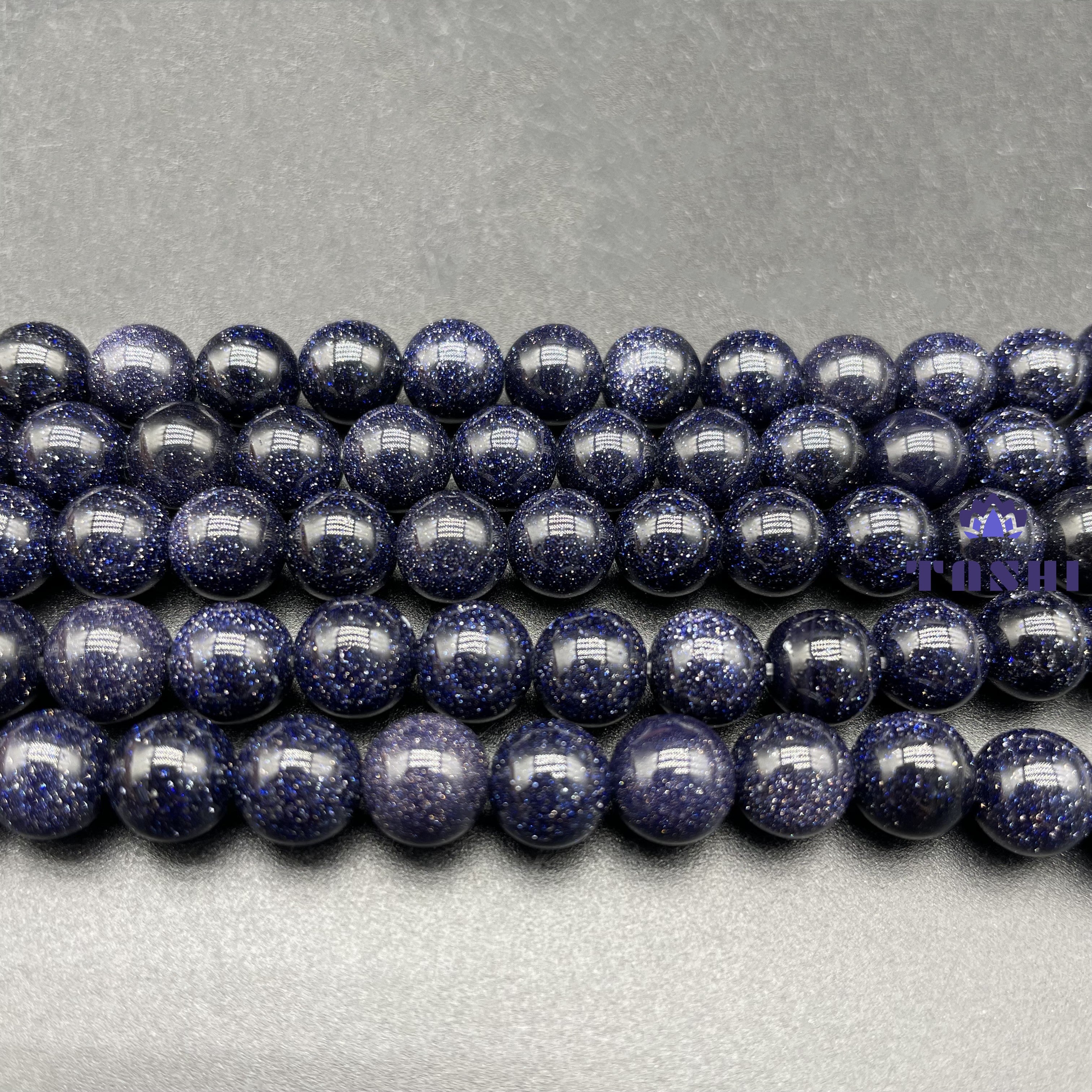 Blue Sandstone Beads Strands