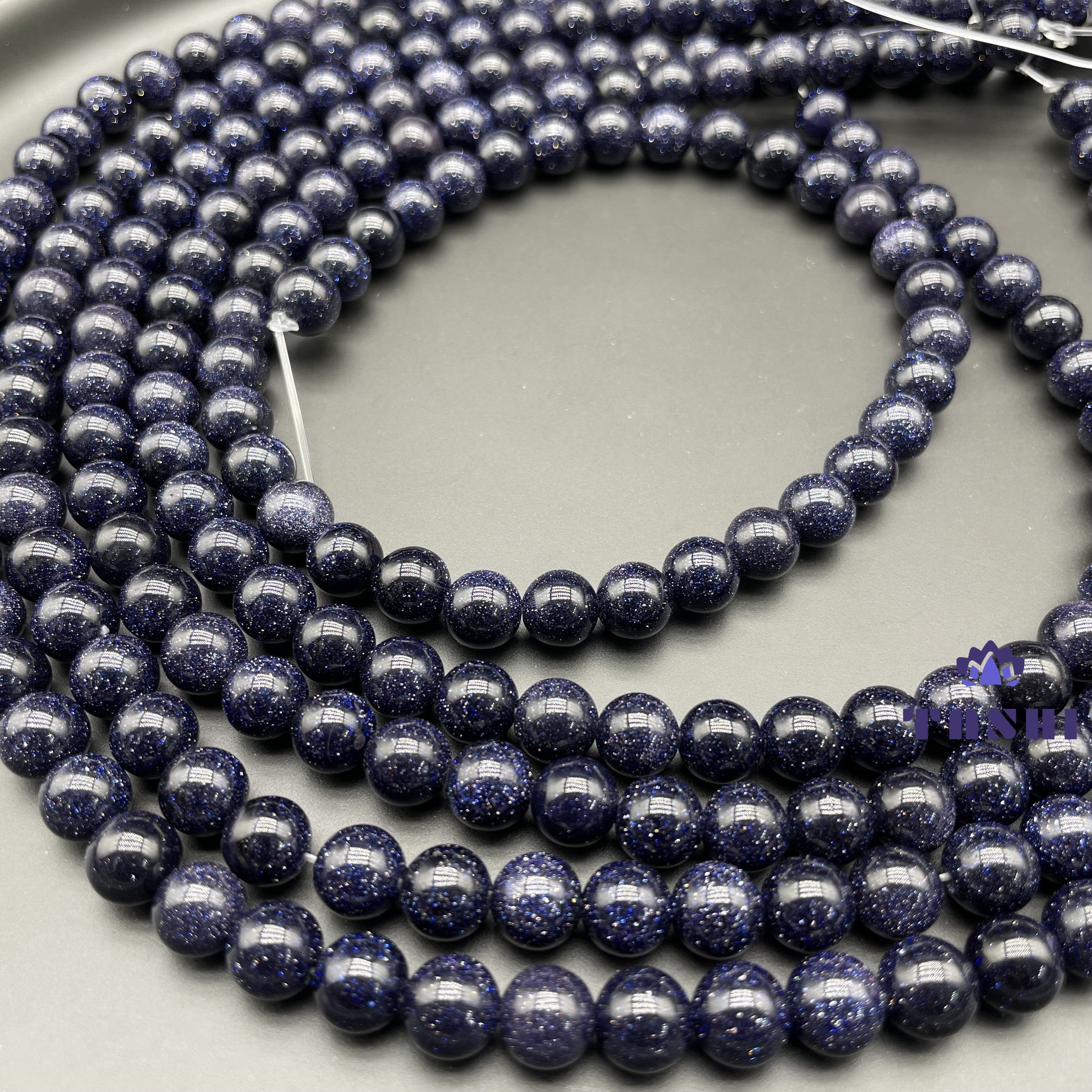 Blue Sandstone Beads Strands