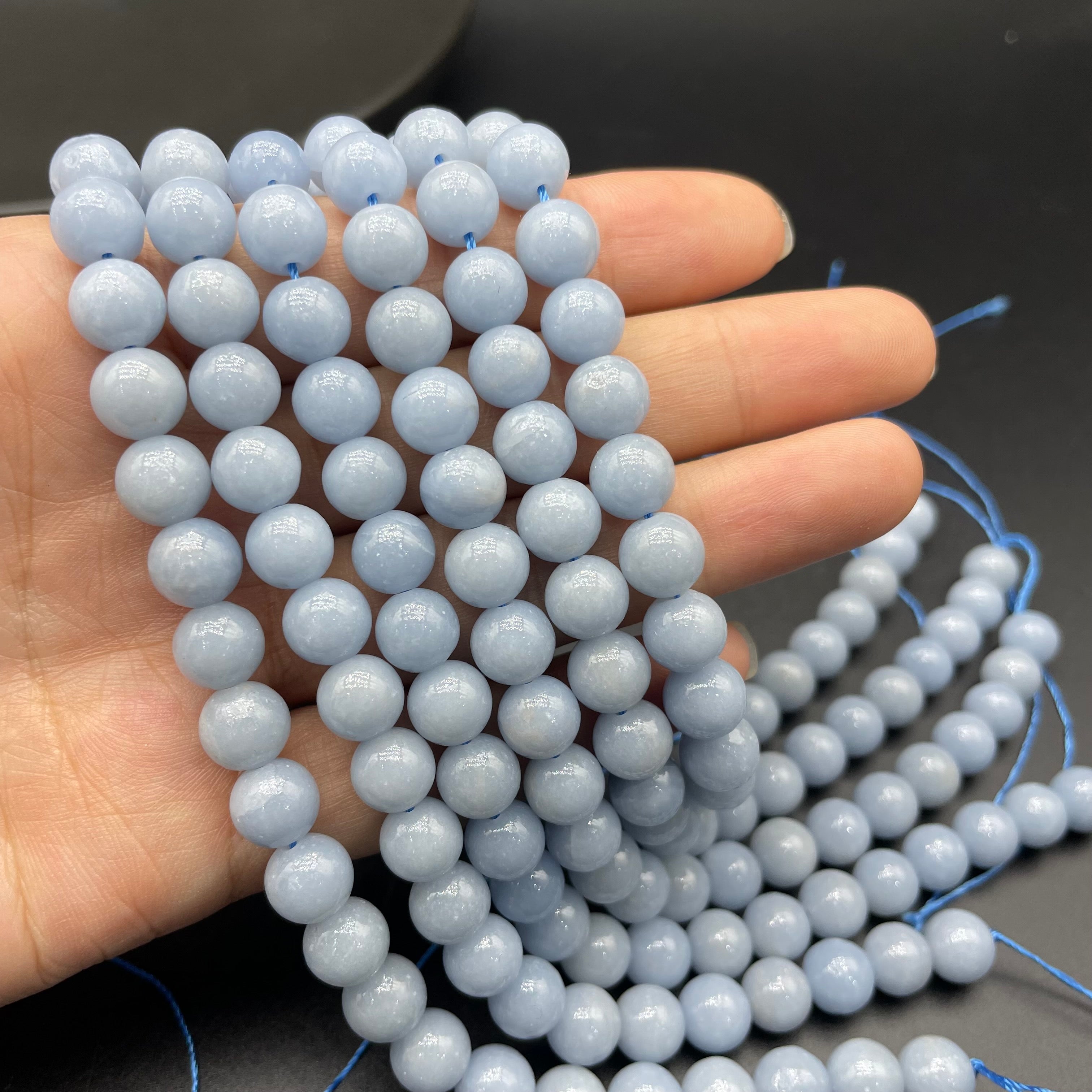 Angelite Beads Strands